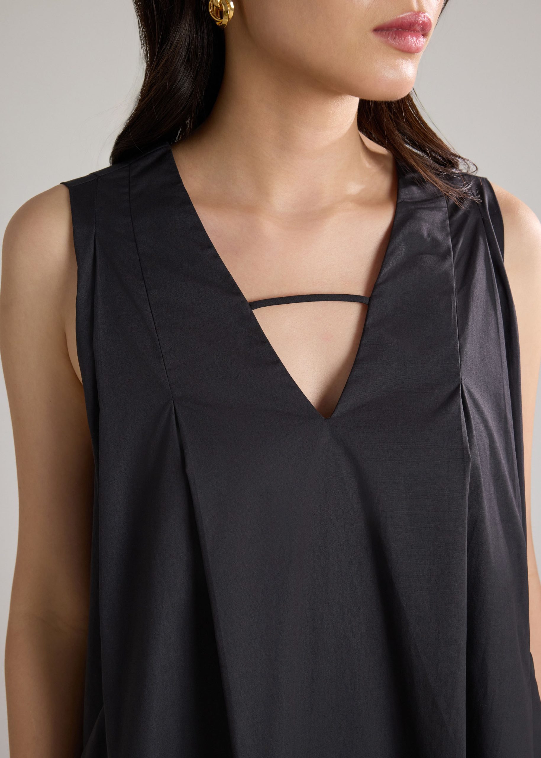 Cotton Trapeze Dress - Image 12