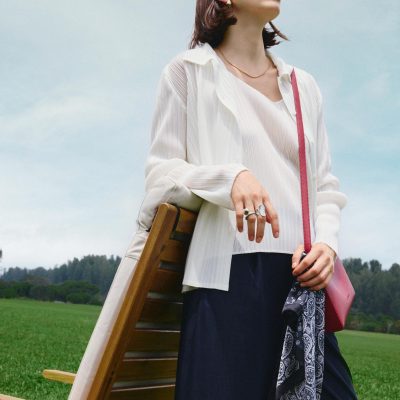 Yerin Plissé Relaxed Shirt