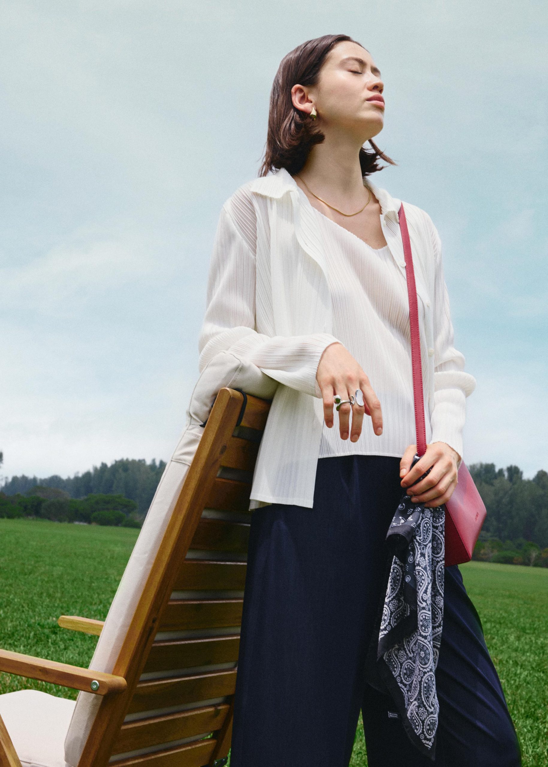 Yerin Plissé Relaxed Shirt
