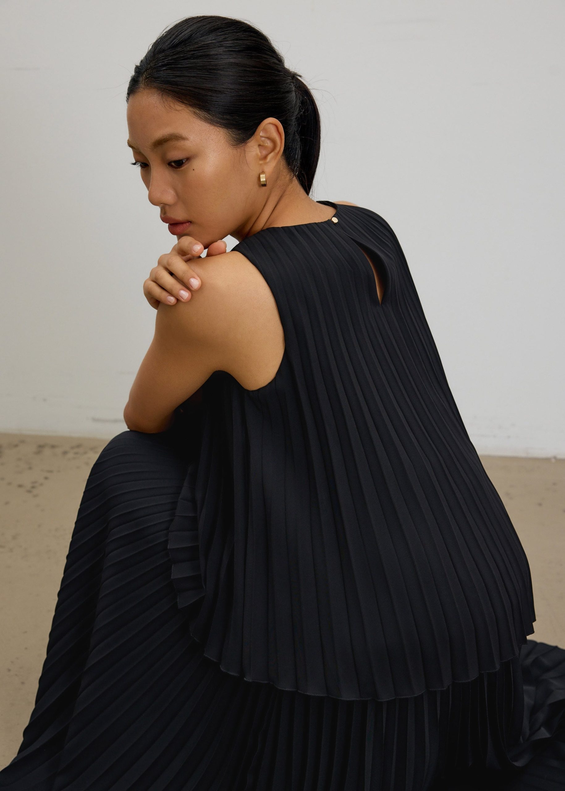 Wei Sunray Pleated Trapeze Shell Top - Image 3