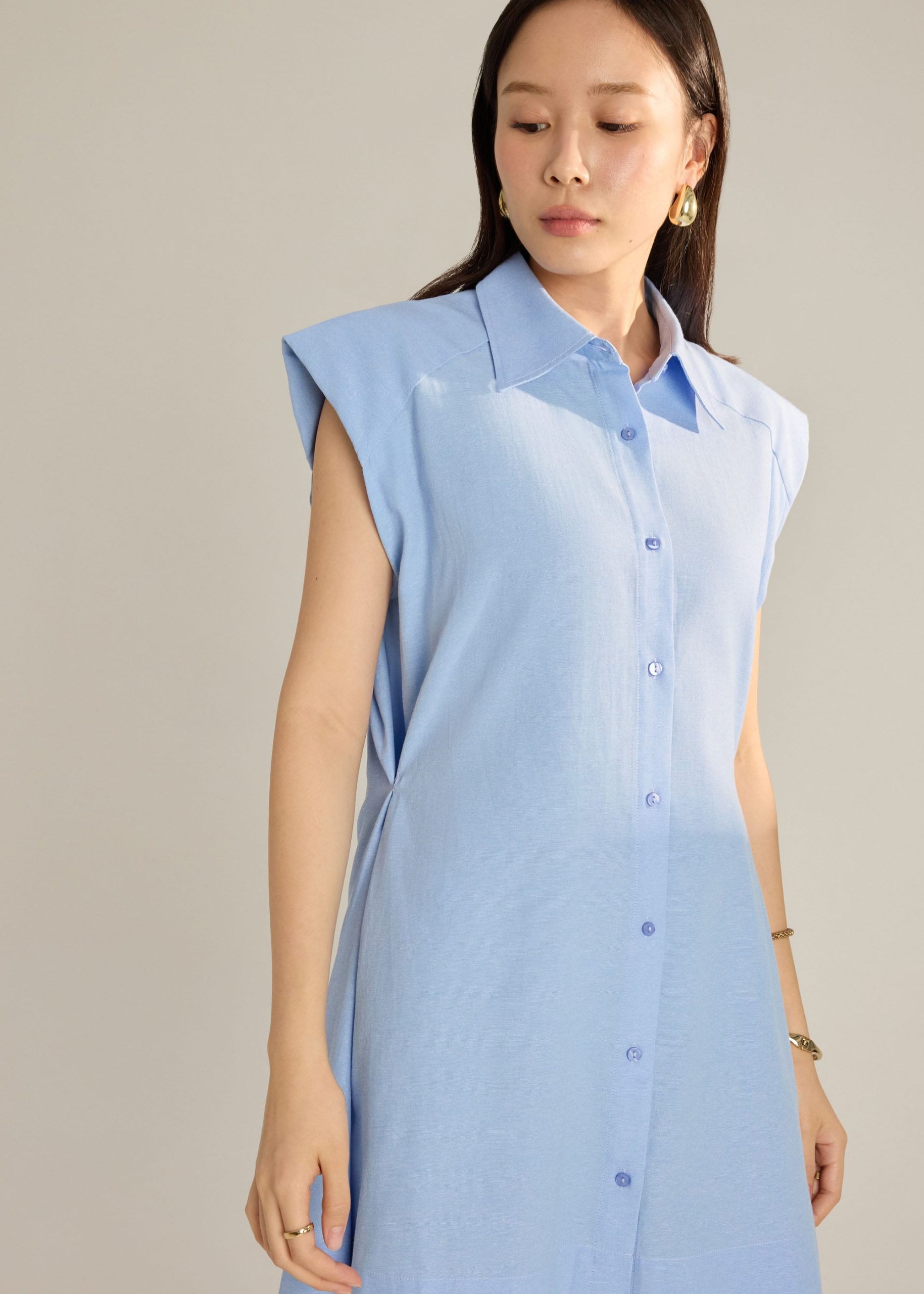 Button Down Mini Dress - Image 9