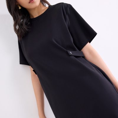 Hyacinth Round Neck A-line Mini Dress