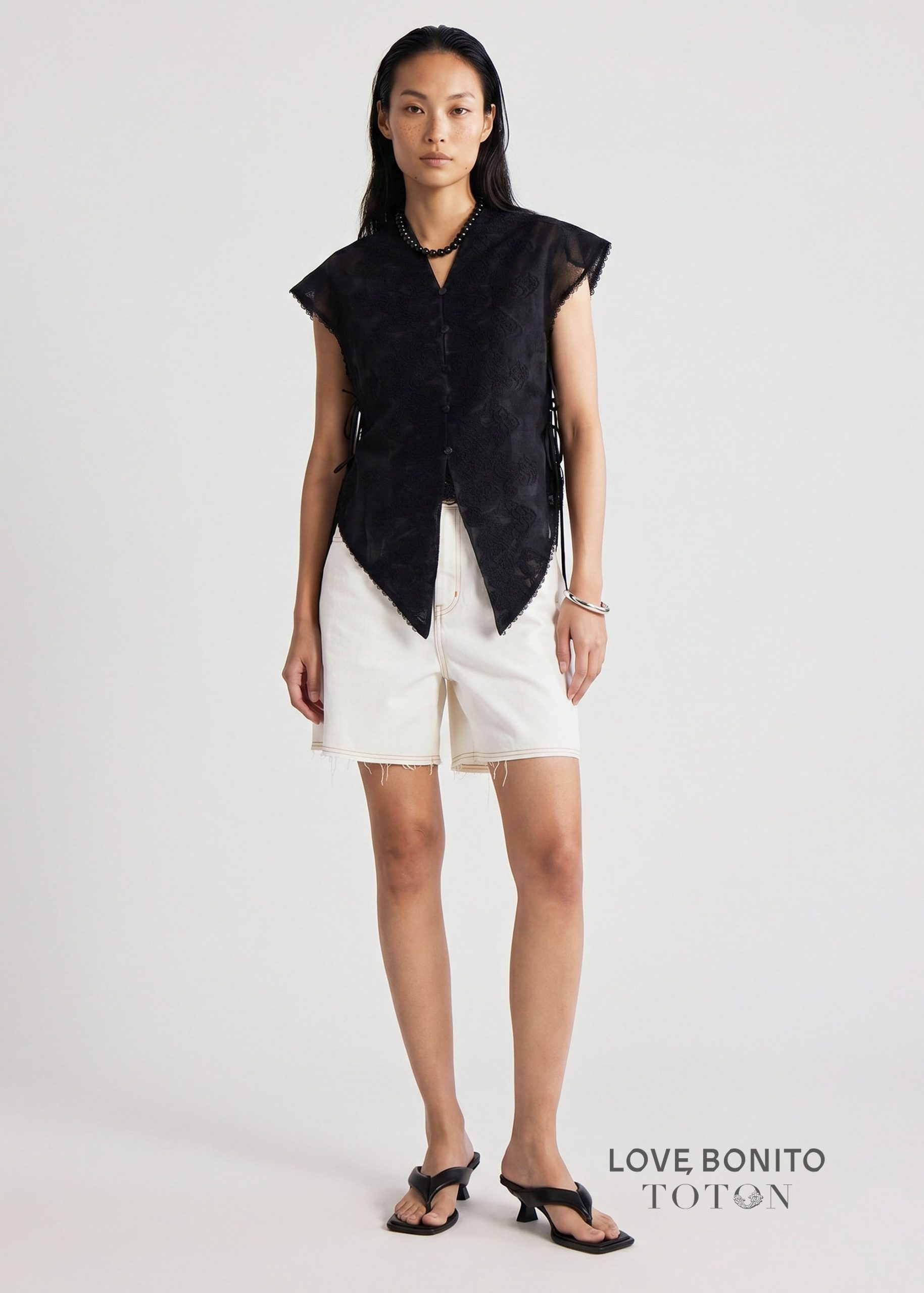 Love, Bonito x TOTON Lace Kebaya Vest - Image 8