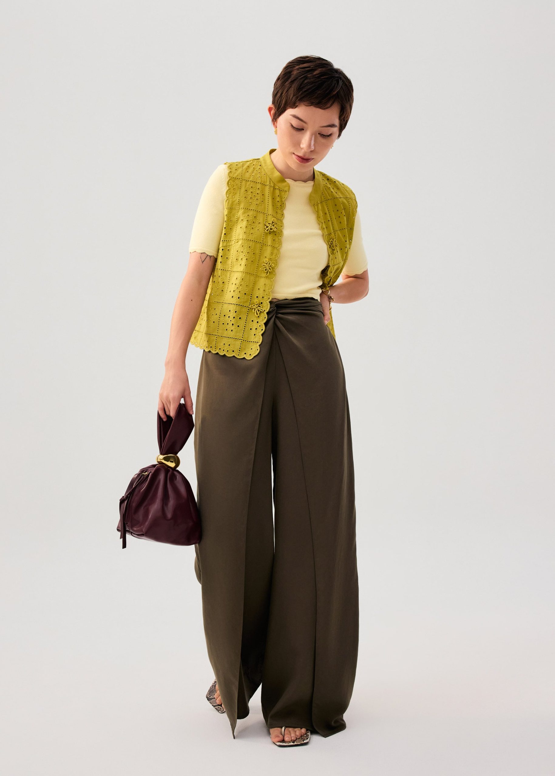 Raisa Knit Scallop Edge Crop Top - Image 23