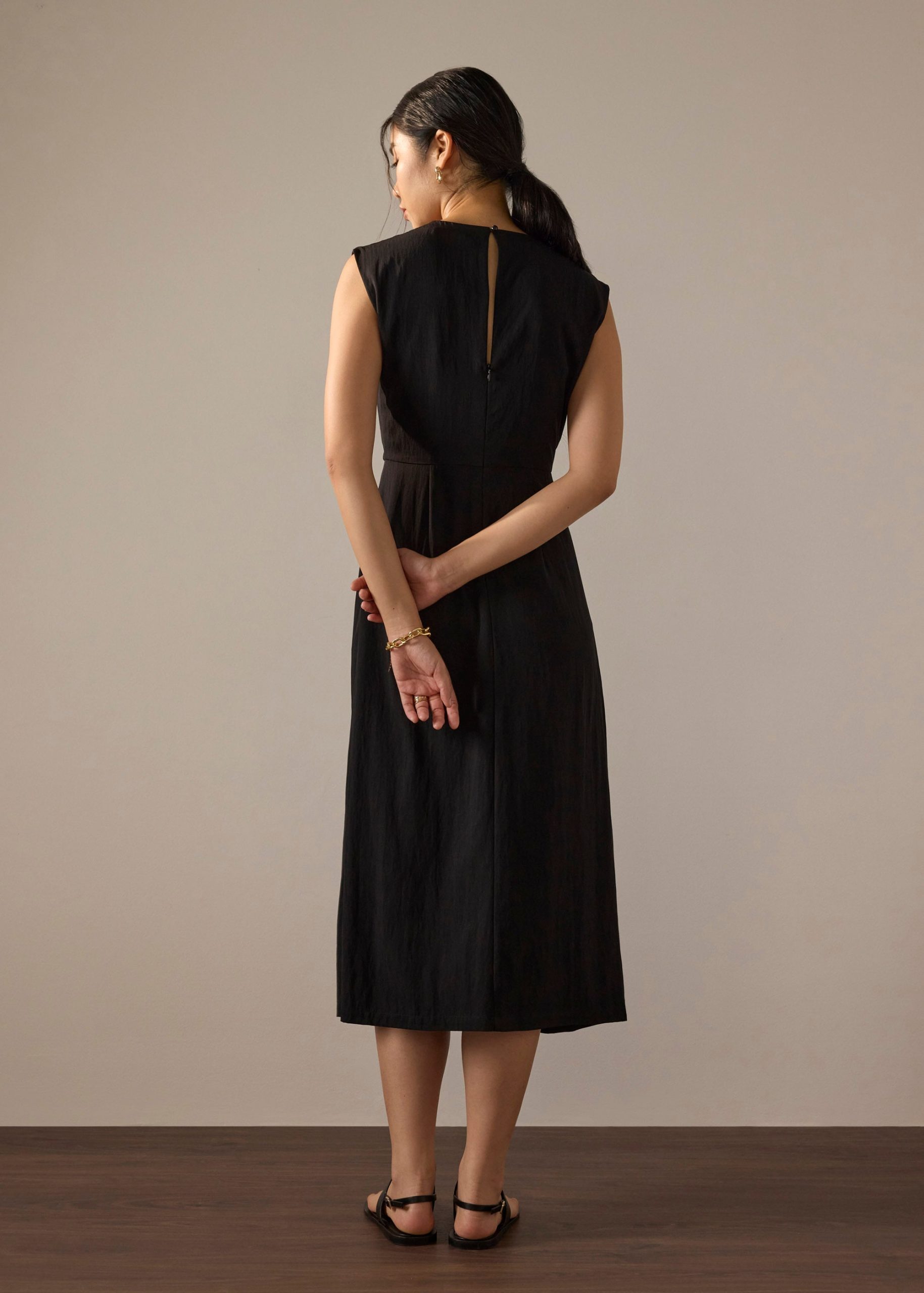 Crinkled Twist Knot Midaxi Dress - Image 6