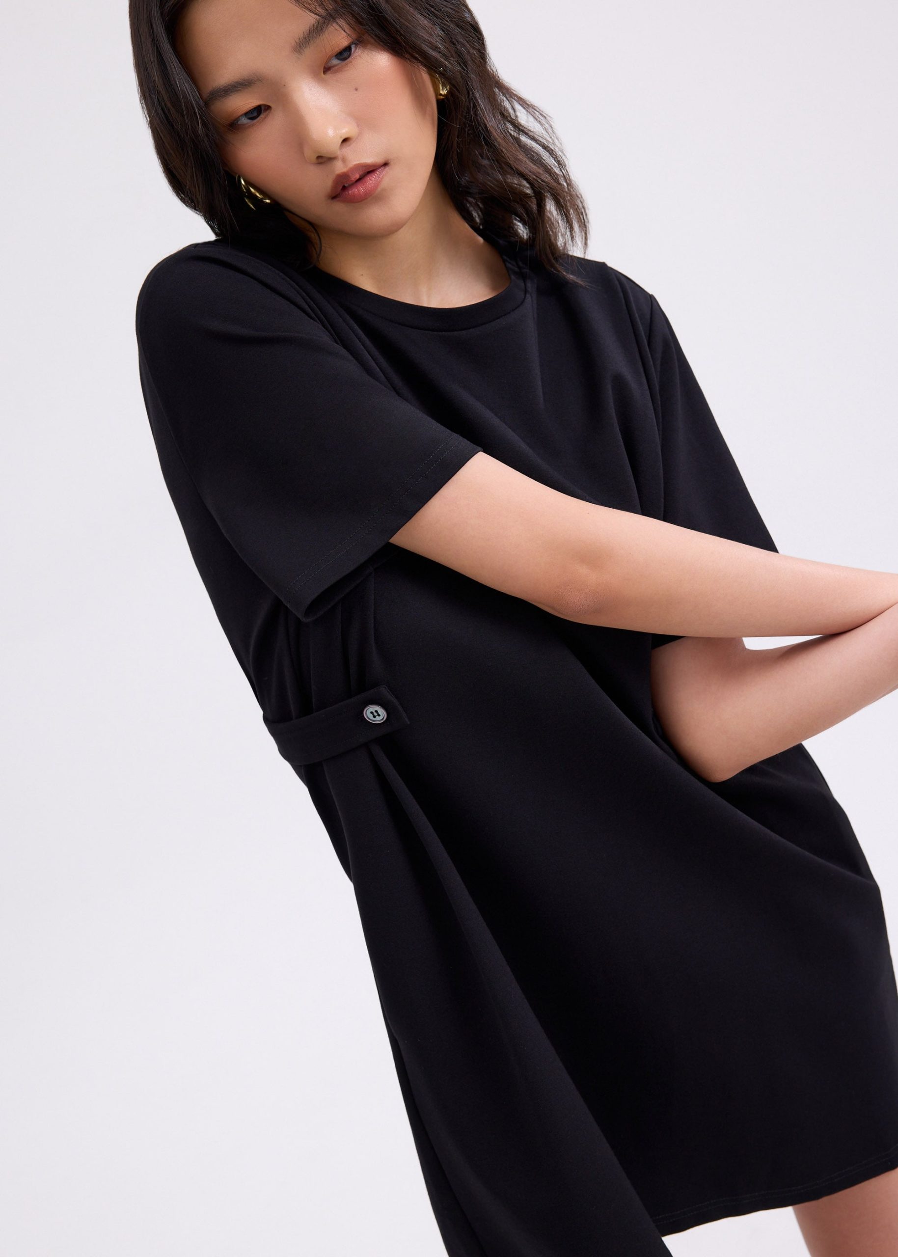 Hyacinth Round Neck A-line Mini Dress - Image 5