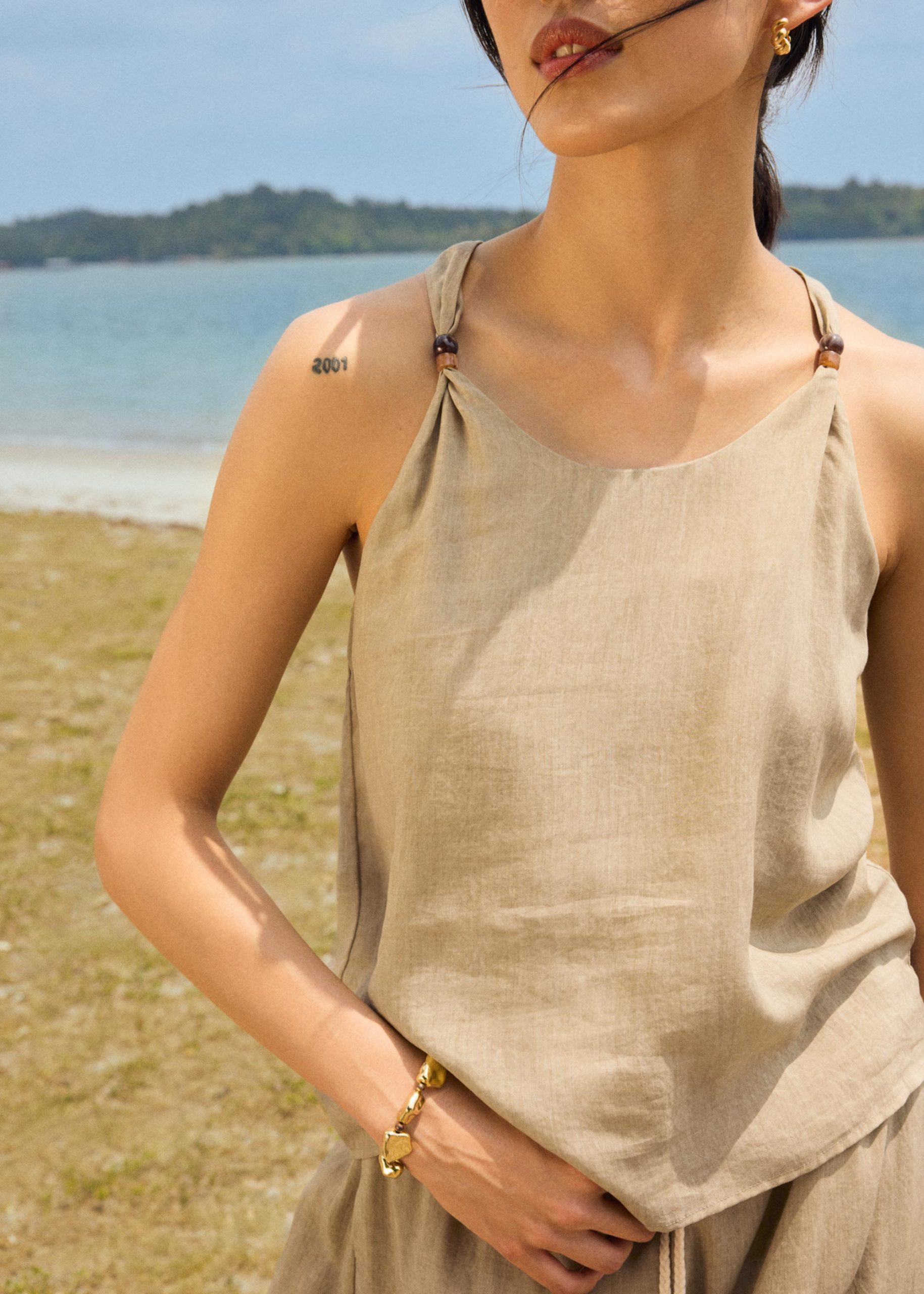 Coastal Beads Halter Top