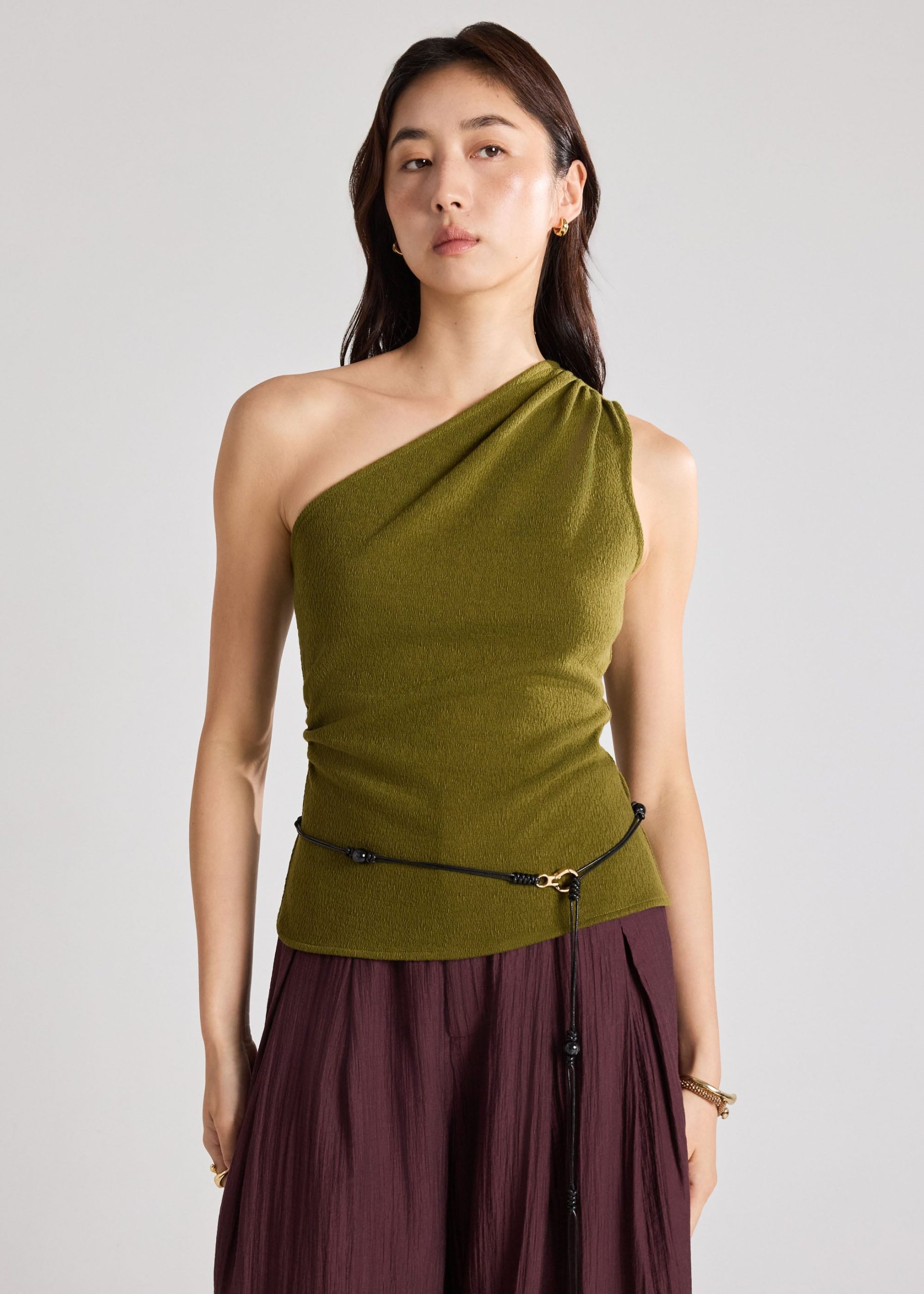 Textured Knit Toga Top - Image 2