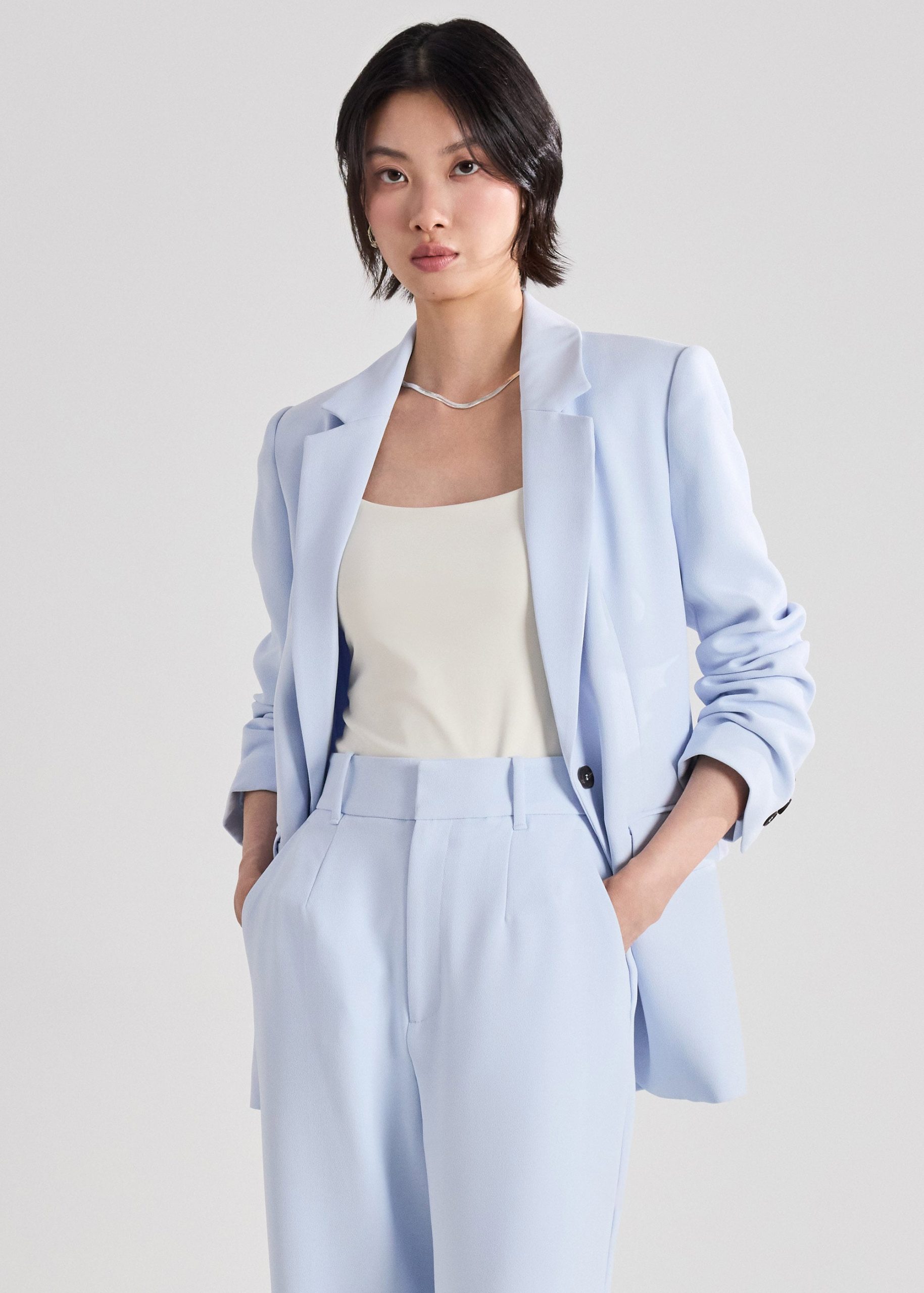 Rachel RuchedReady® Crepe Blazer