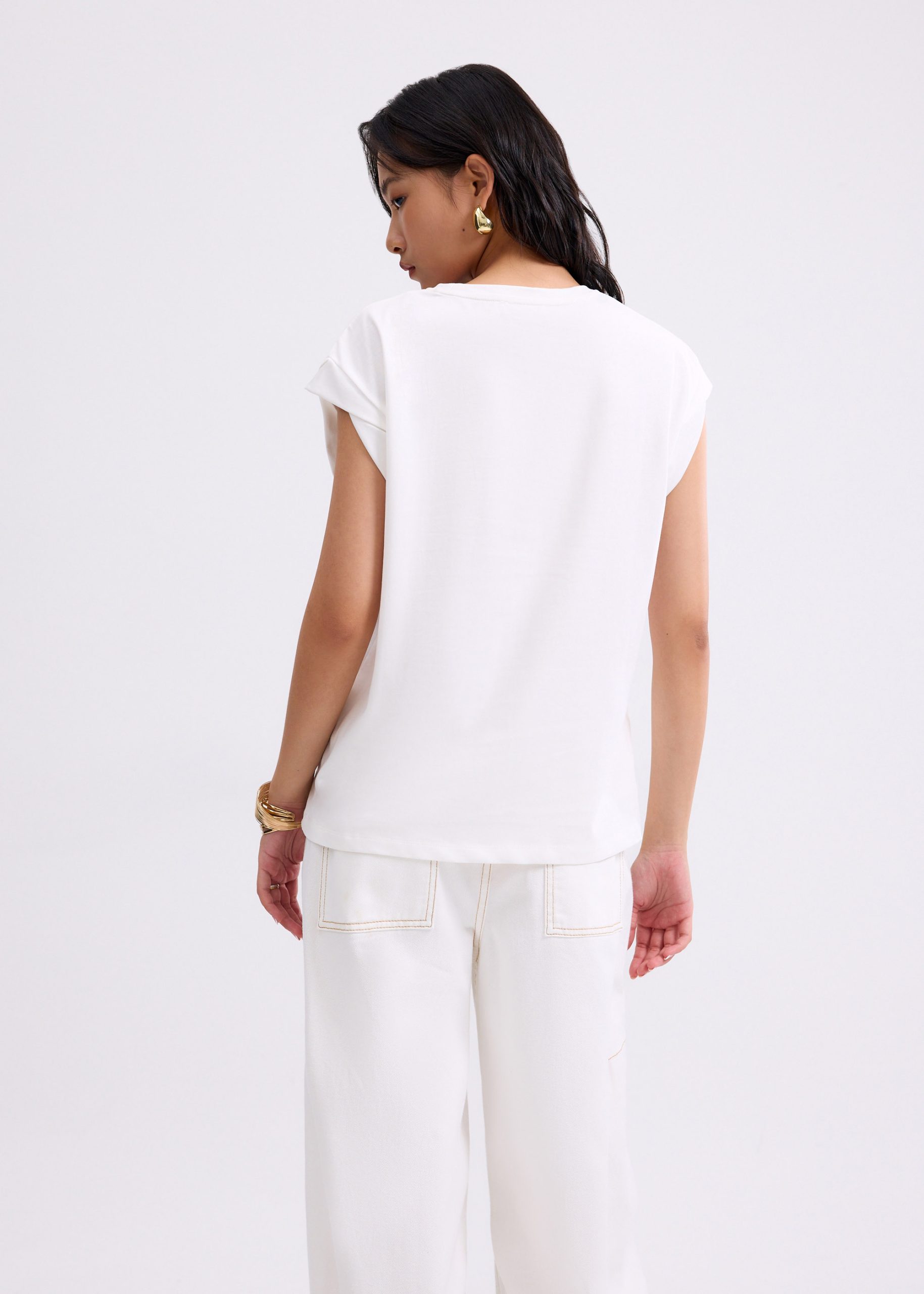 Gia Relaxed Jersey Muscle Tee - Image 9