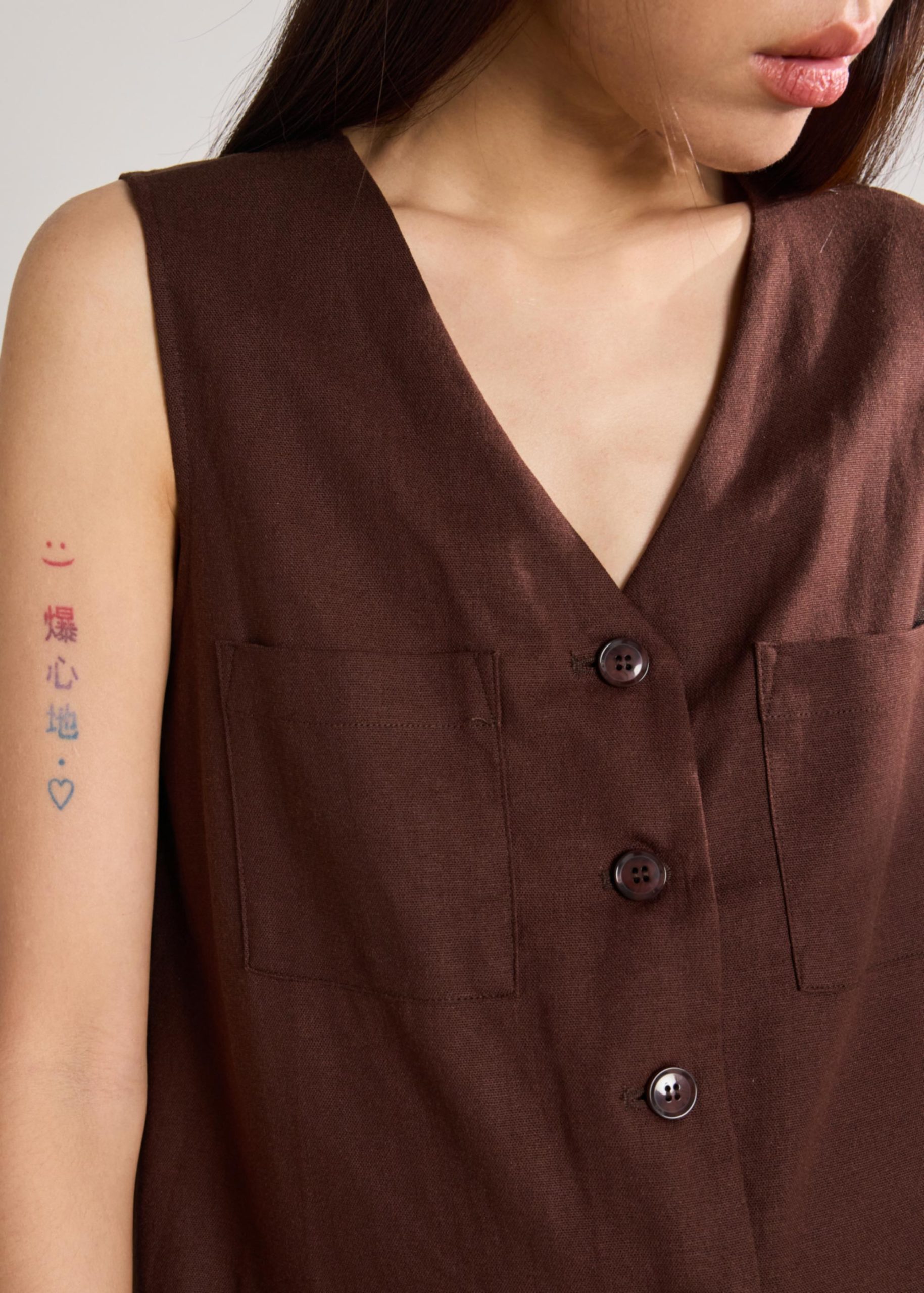 Patch Pocket Romper - Image 6