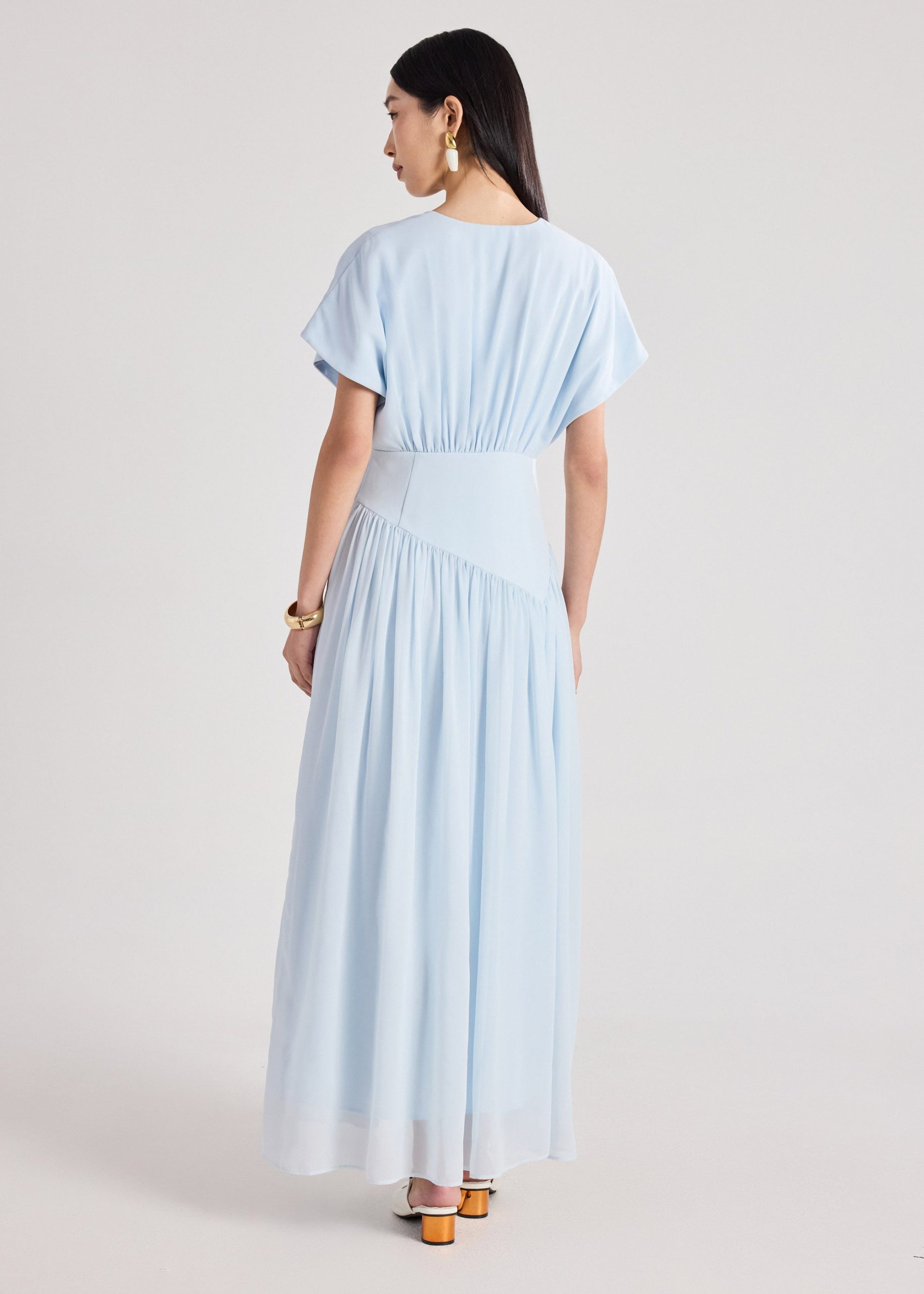 Chiffon Pleated Dress - Image 10