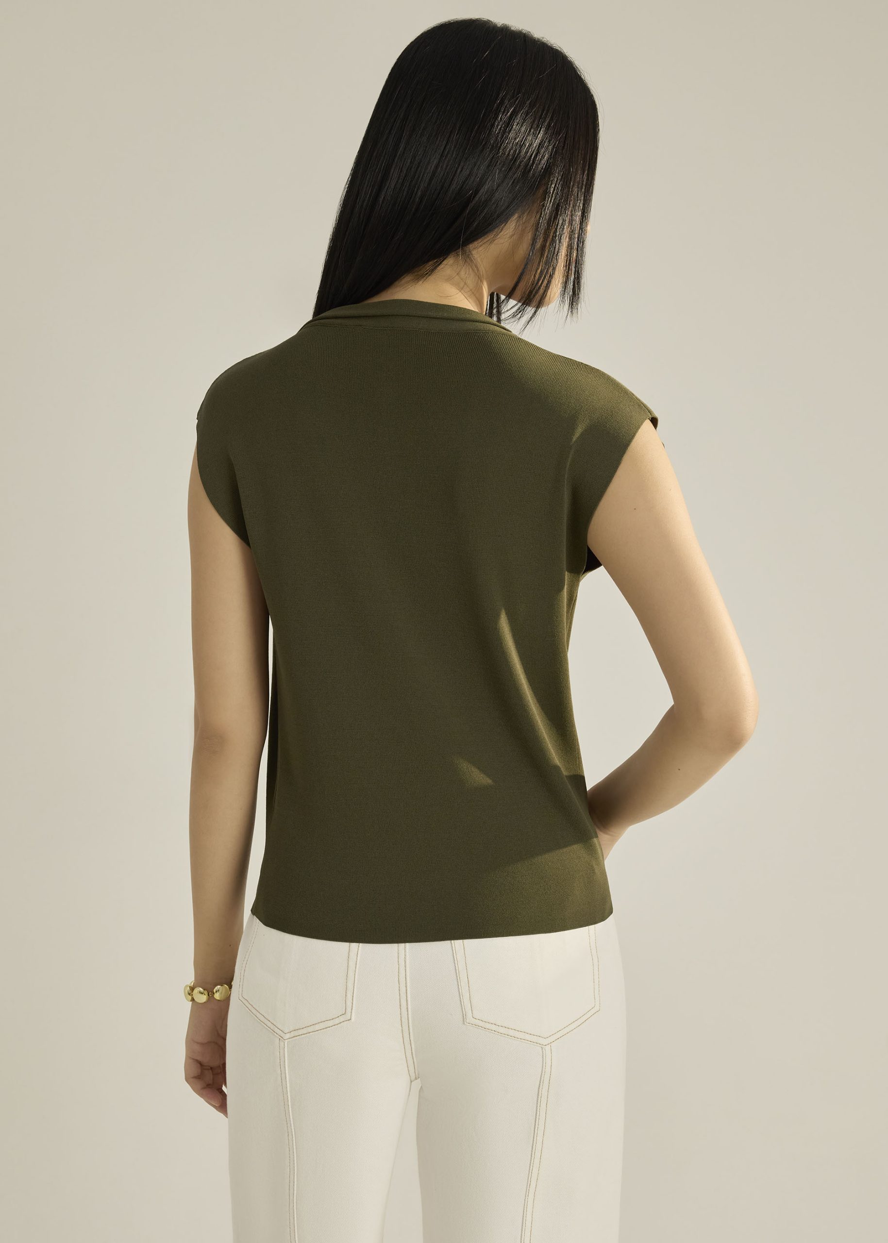 Chelsea Knit Cowl Neck Top - Image 11