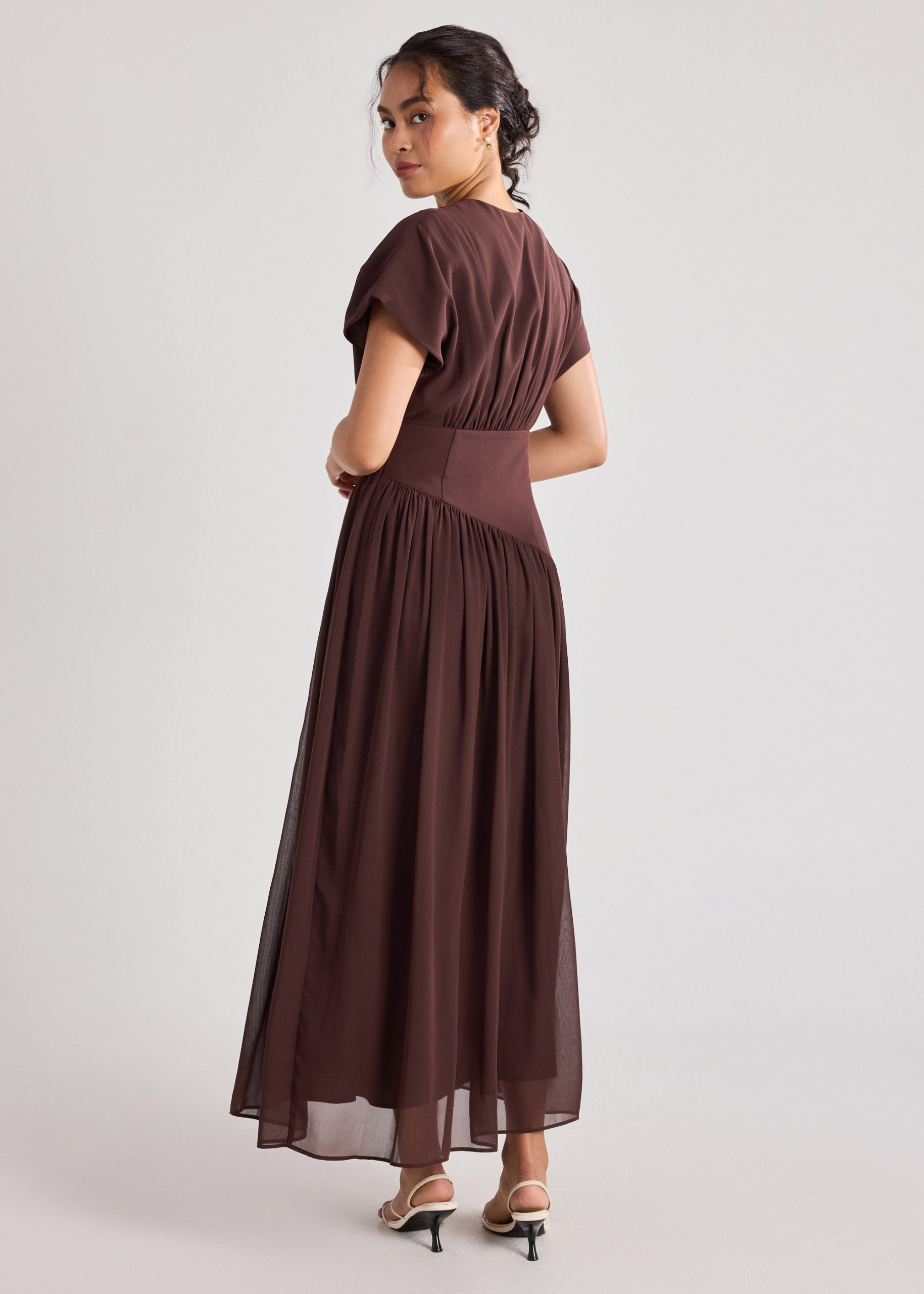 Chiffon Pleated Dress - Image 23
