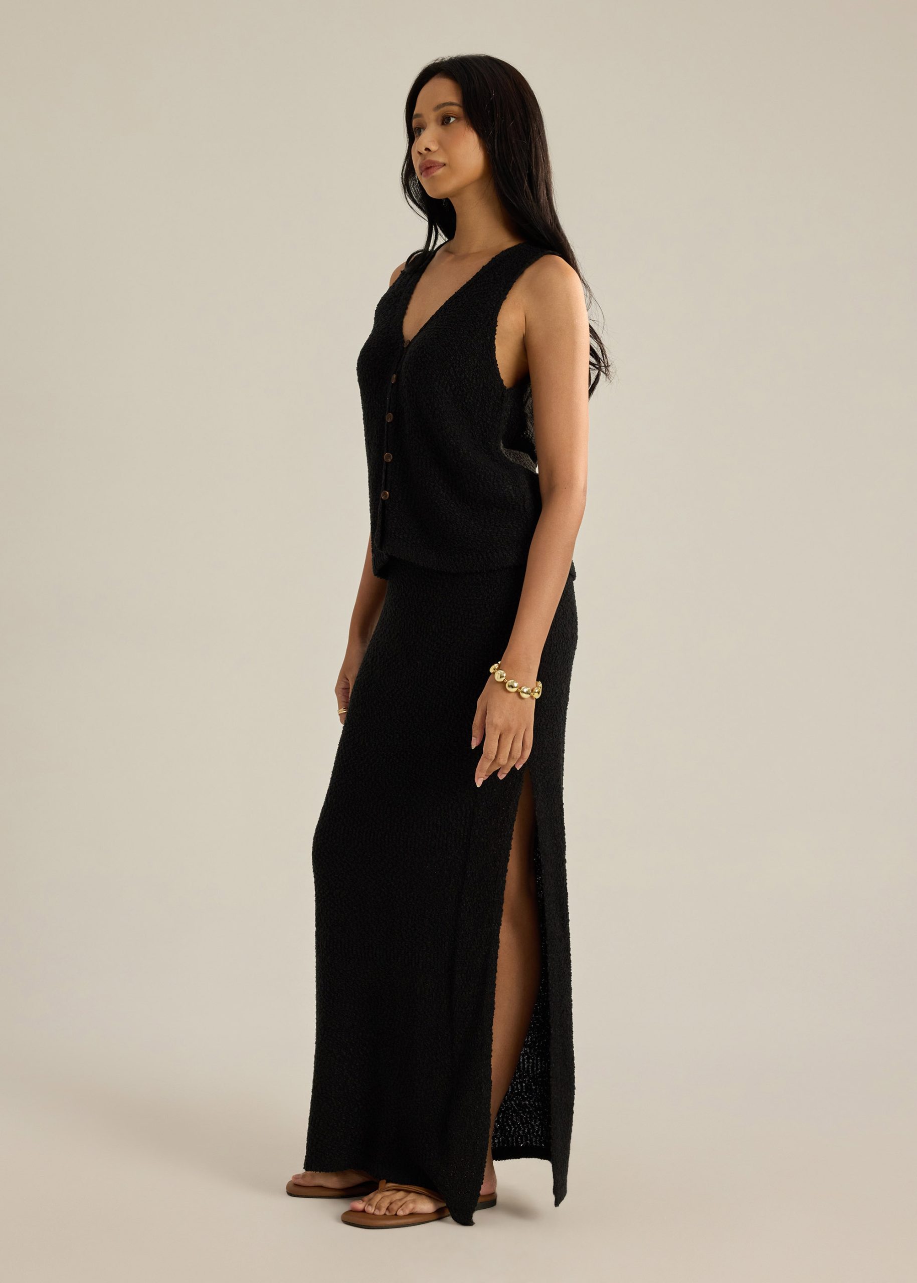Boucle Knit Vest Top - Image 9