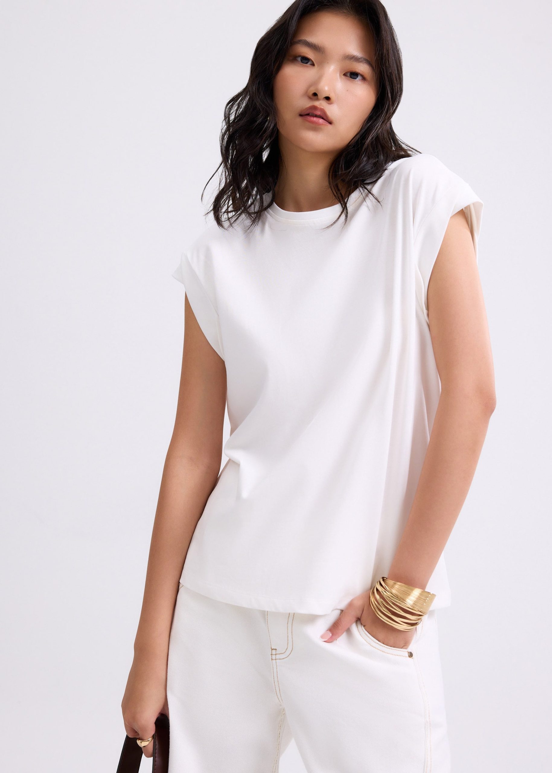 Gia Relaxed Jersey Muscle Tee - Image 6