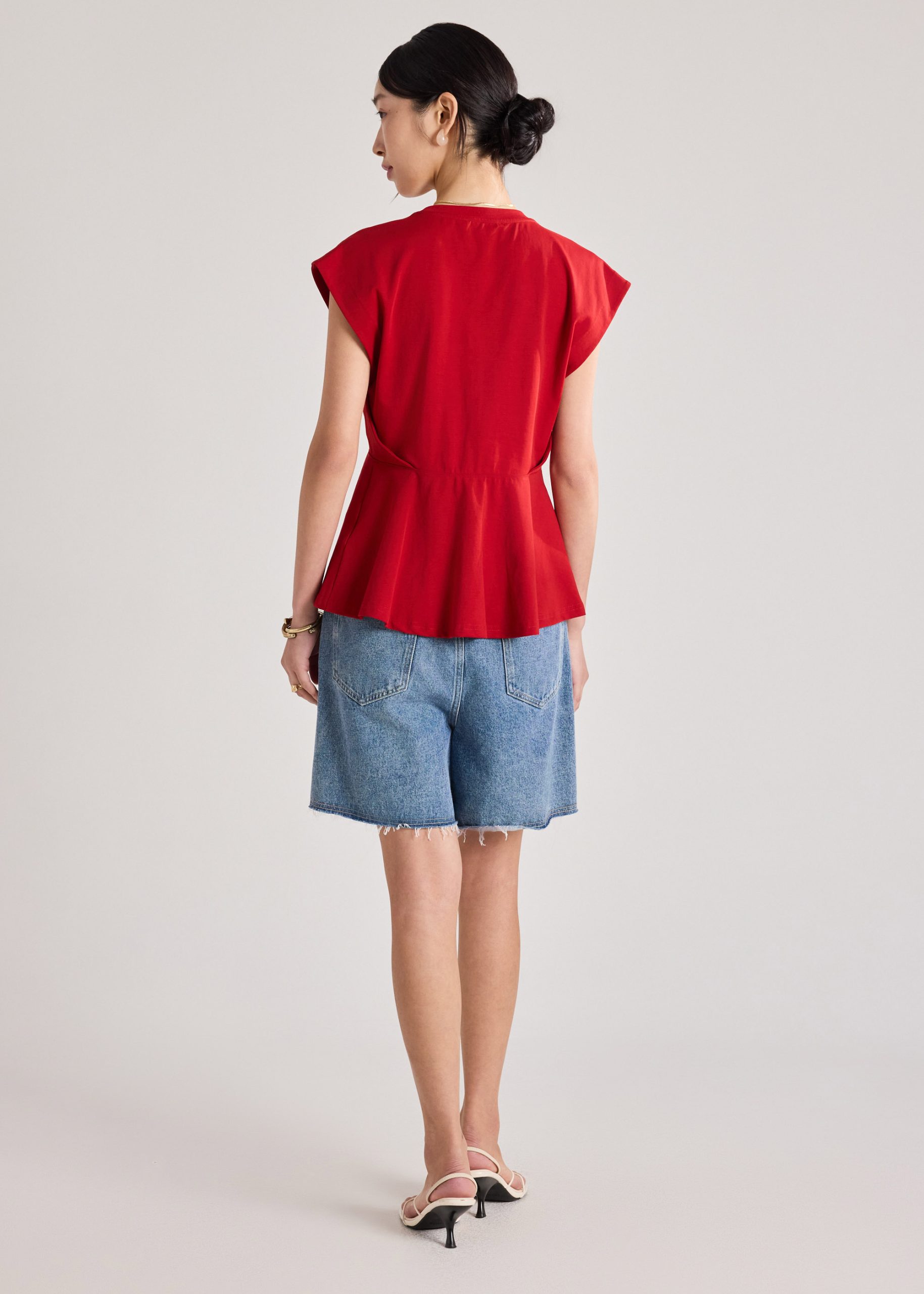Jersey Peplum Tee - Image 11