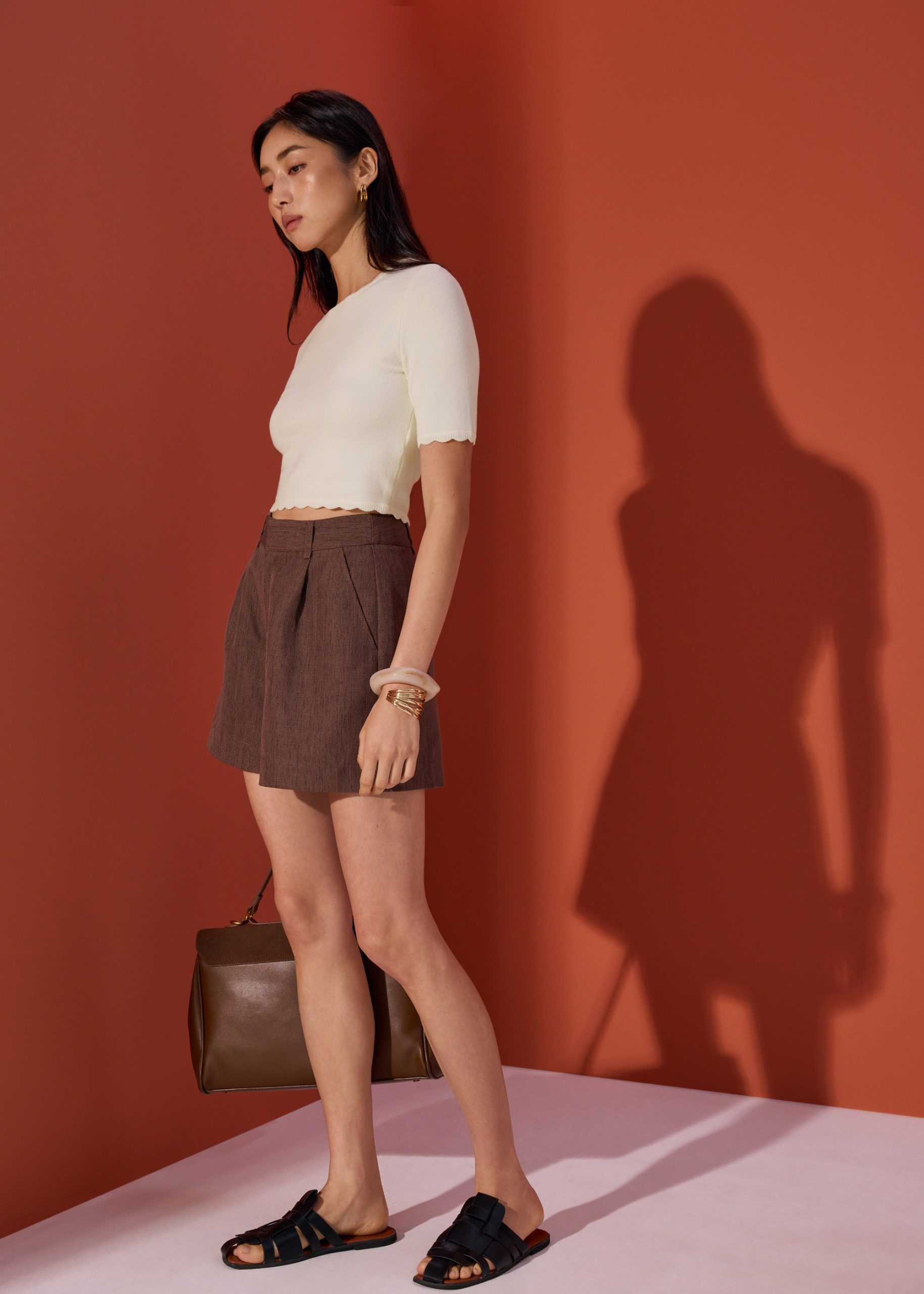 Raisa Knit Scallop Edge Crop Top - Image 12