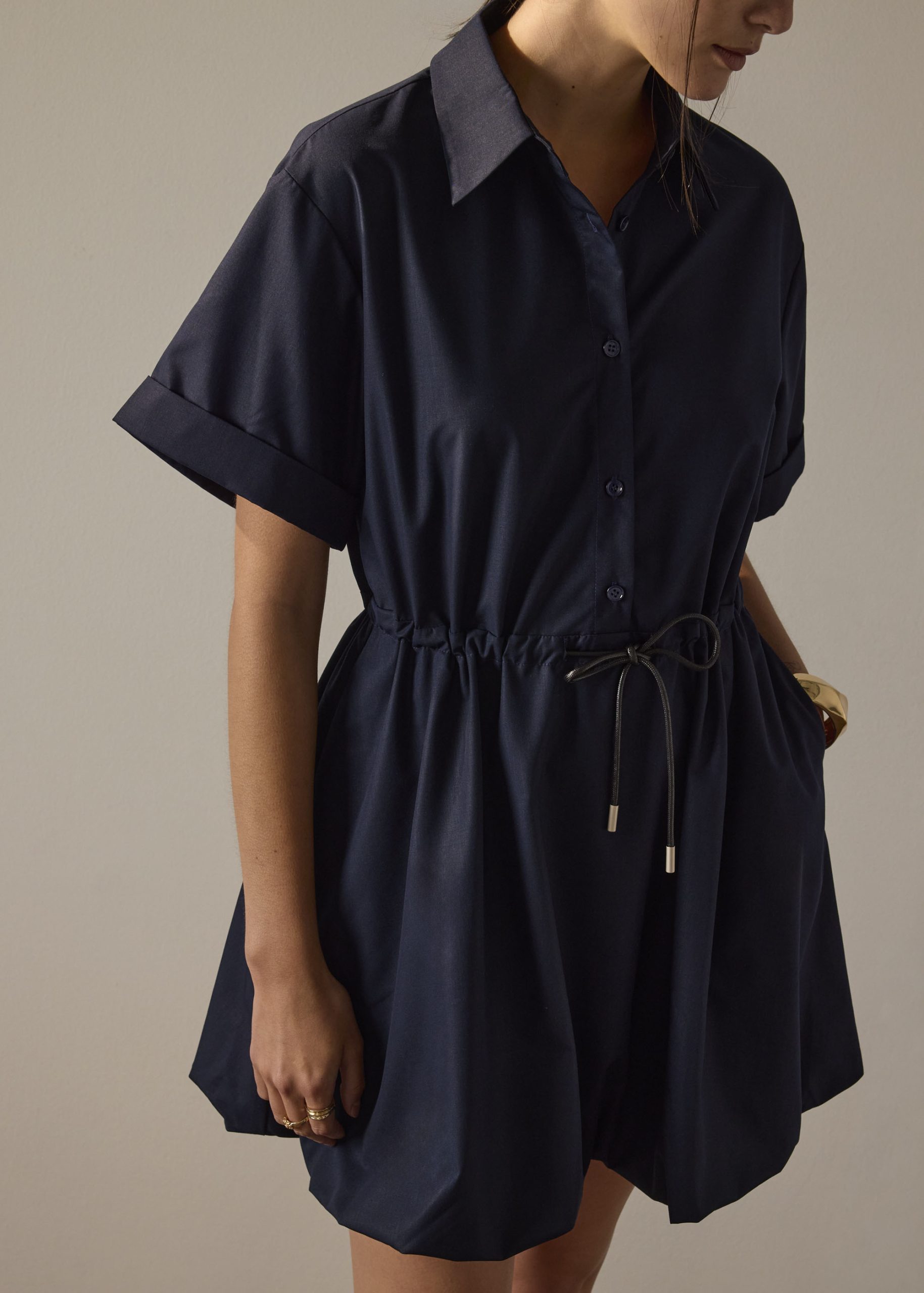 Fit & Flare Mini Dress With Belt - Image 3