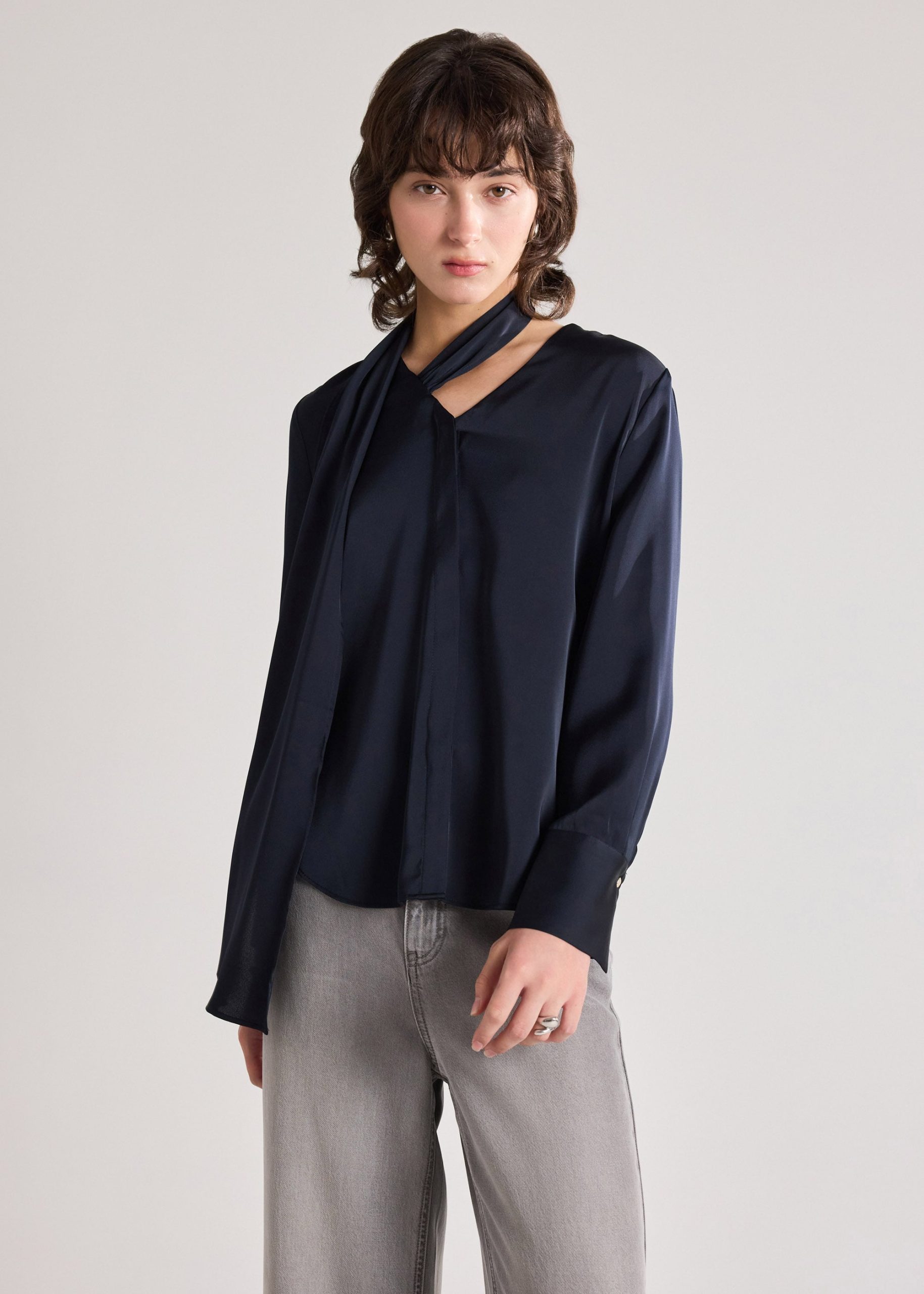 RuchedReady® Multi-way Satin Shirt - Image 10