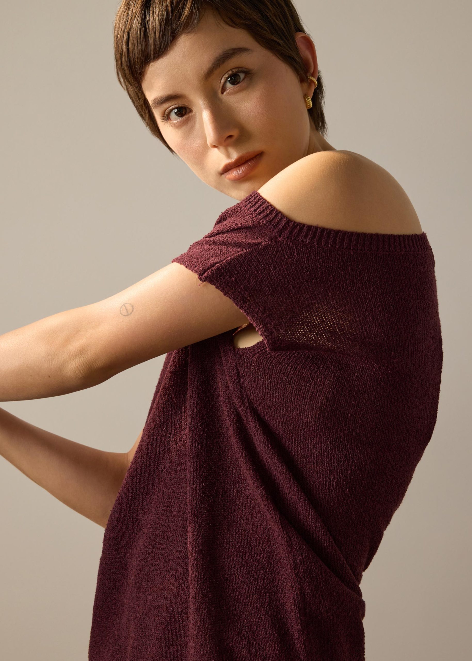 Knit Relaxed Long Top - Image 13
