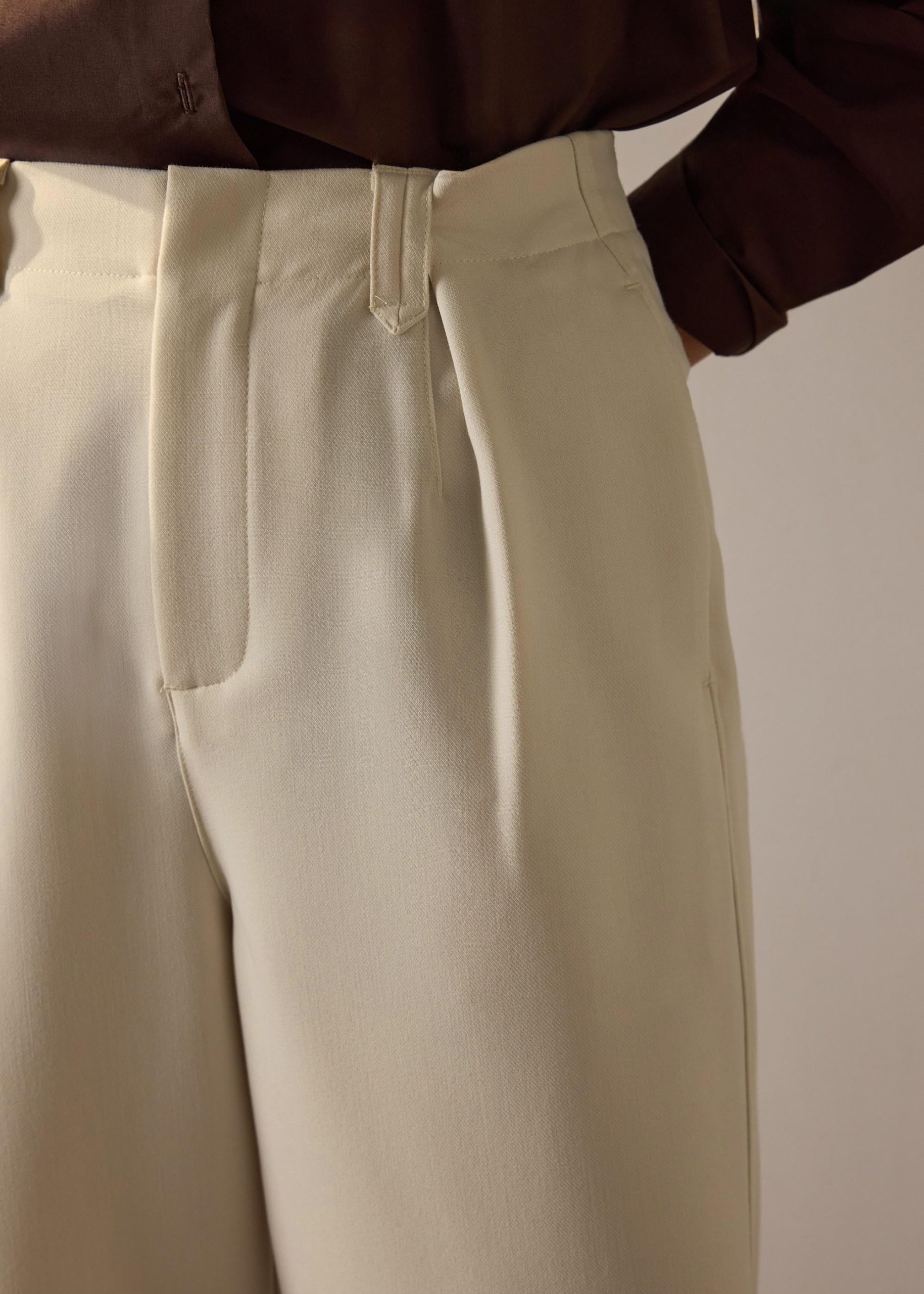 Riyo Adjustable Waist Elastic Twill Barrel Pants - Image 13