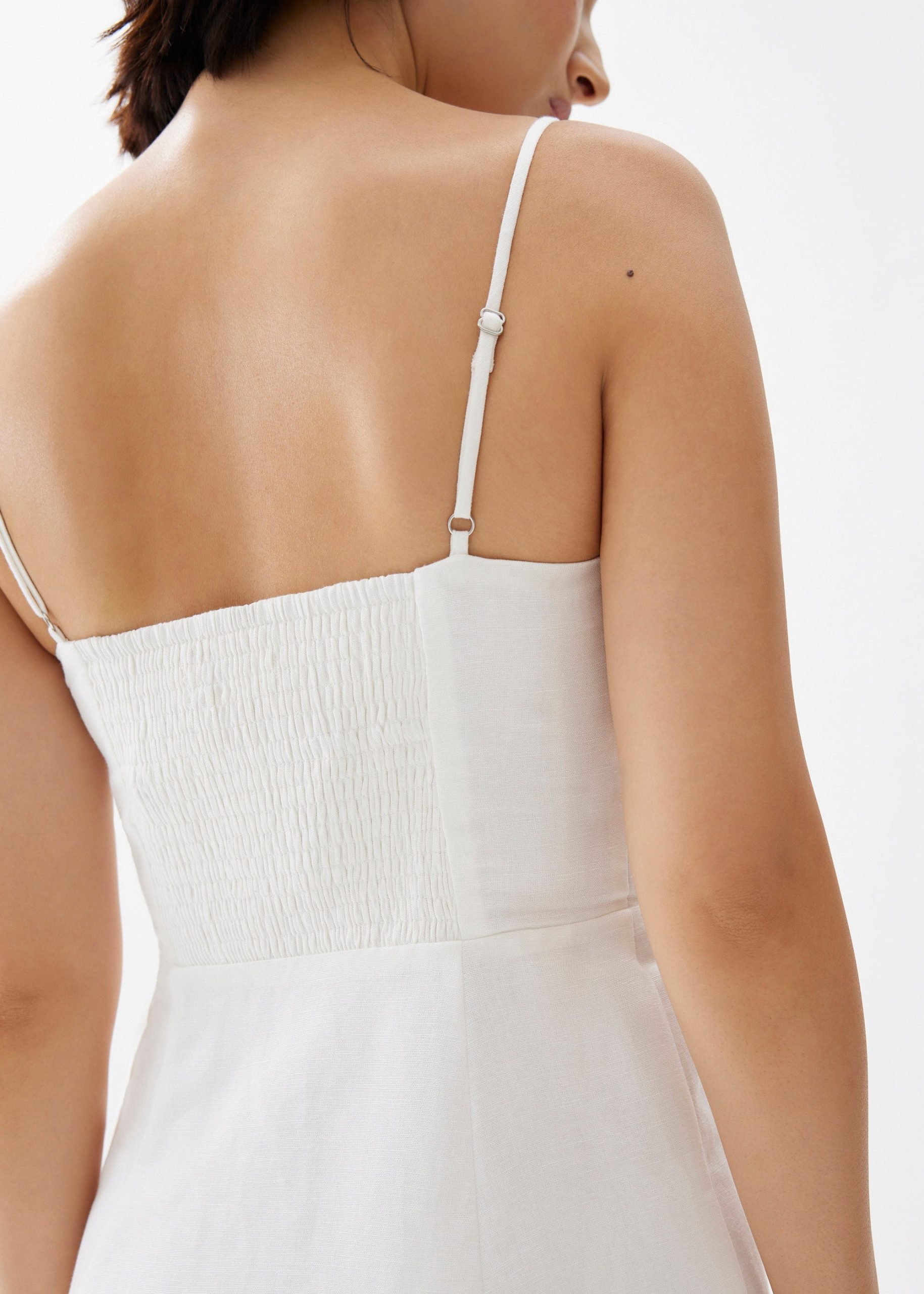 Emi Linen Fit & Flare Midi Dress - Image 13