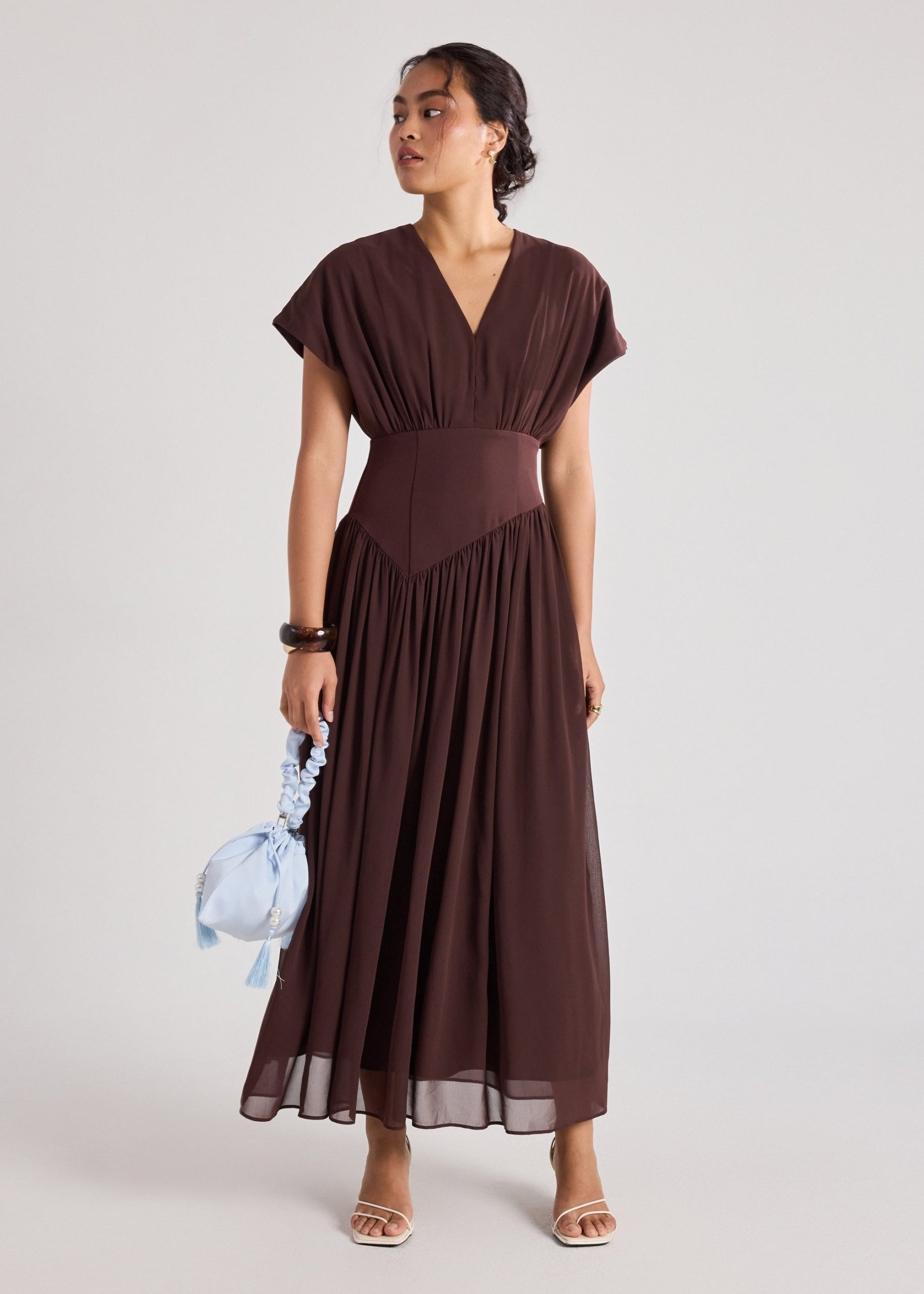 Chiffon Pleated Dress - Image 21