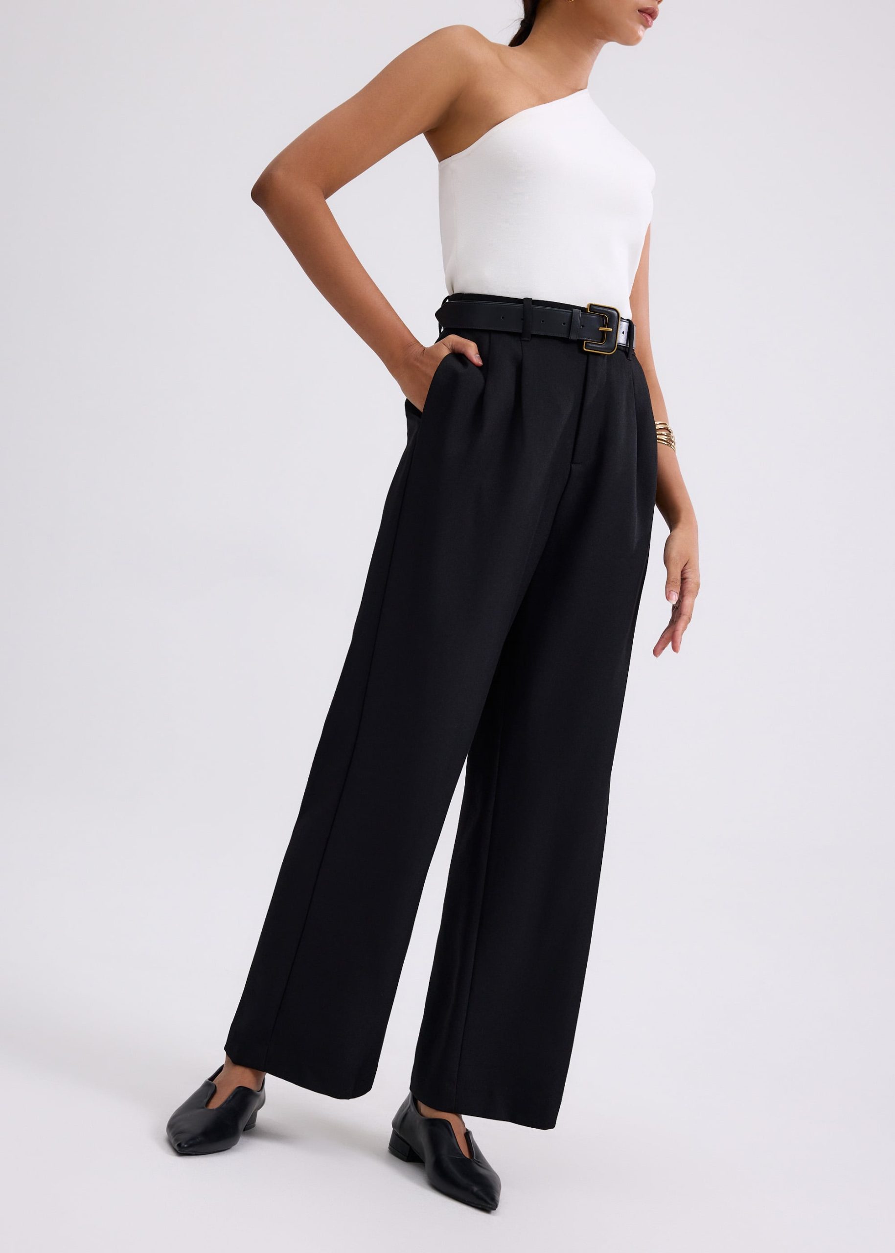 Lana Relaxed Tailored Pants - Image 2