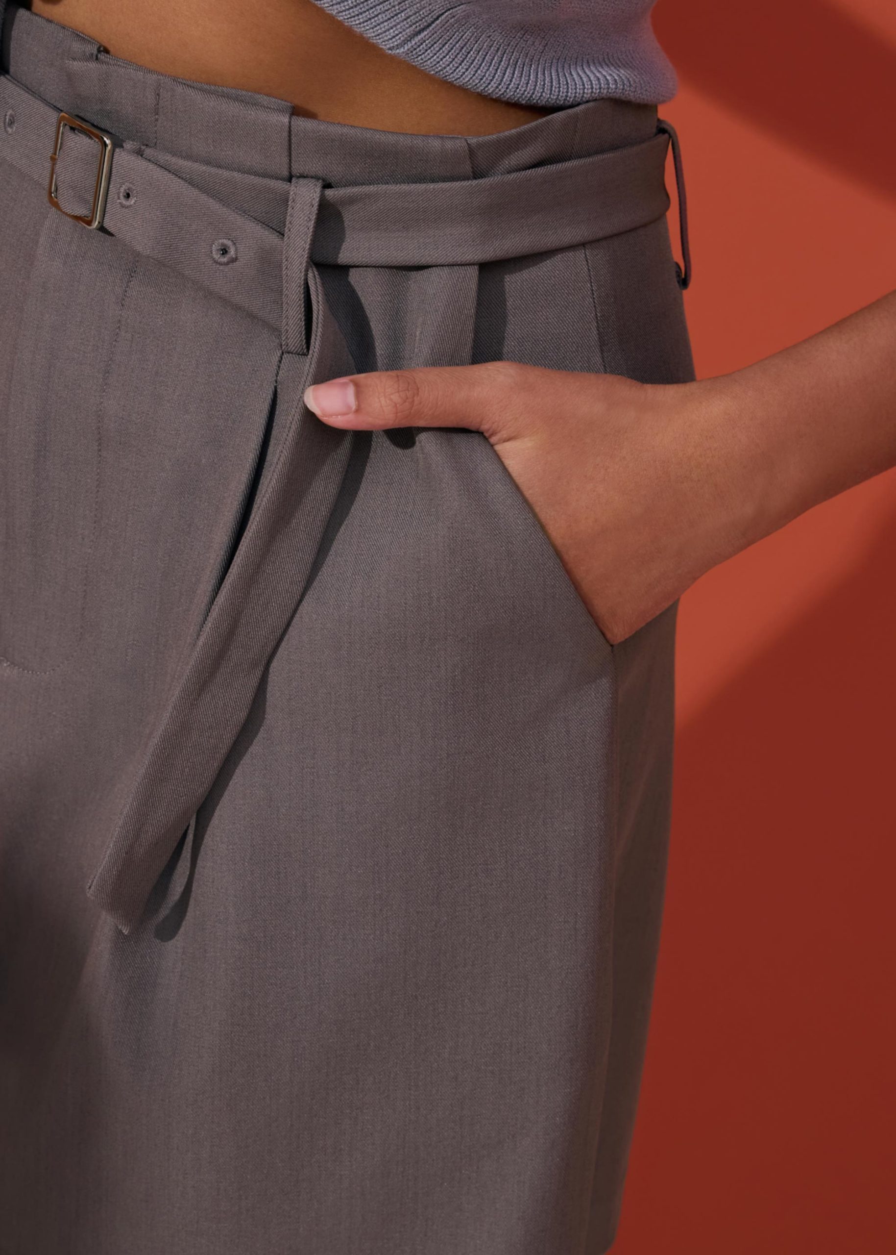 Dani Tailored High Waist A-line Shorts - Image 3