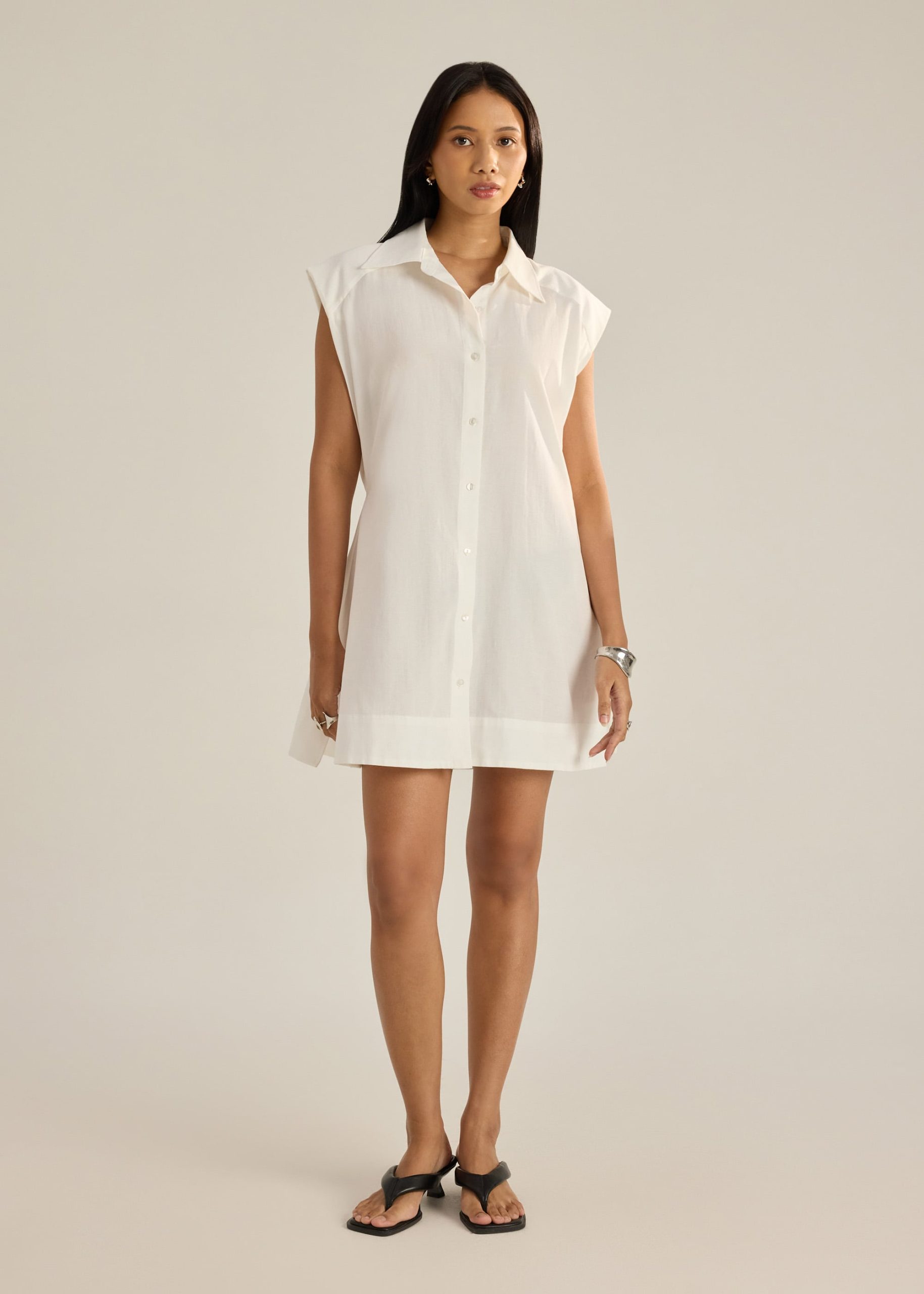 Button Down Mini Dress - Image 6