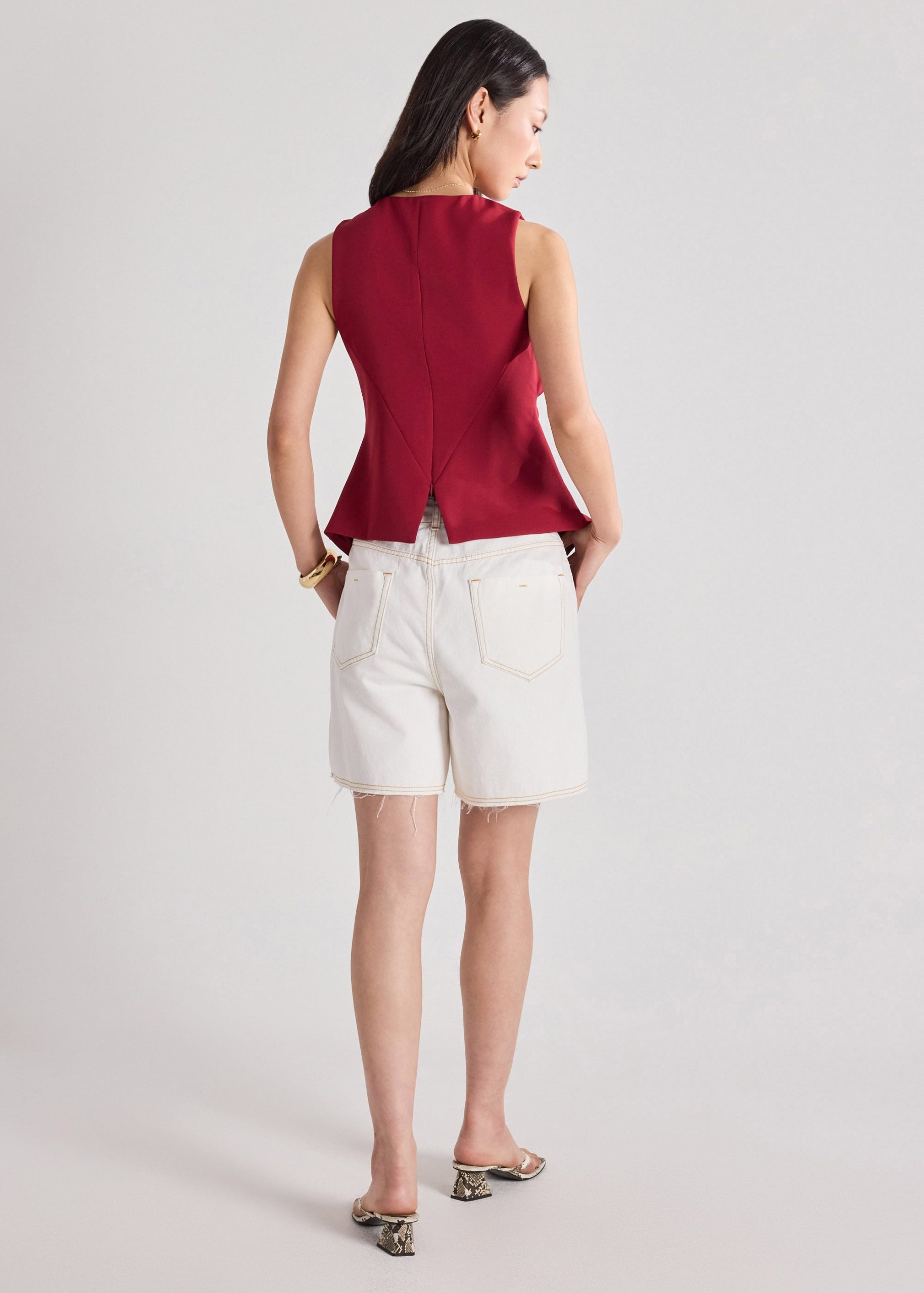 Crepe Draped Pleat Top - Image 23