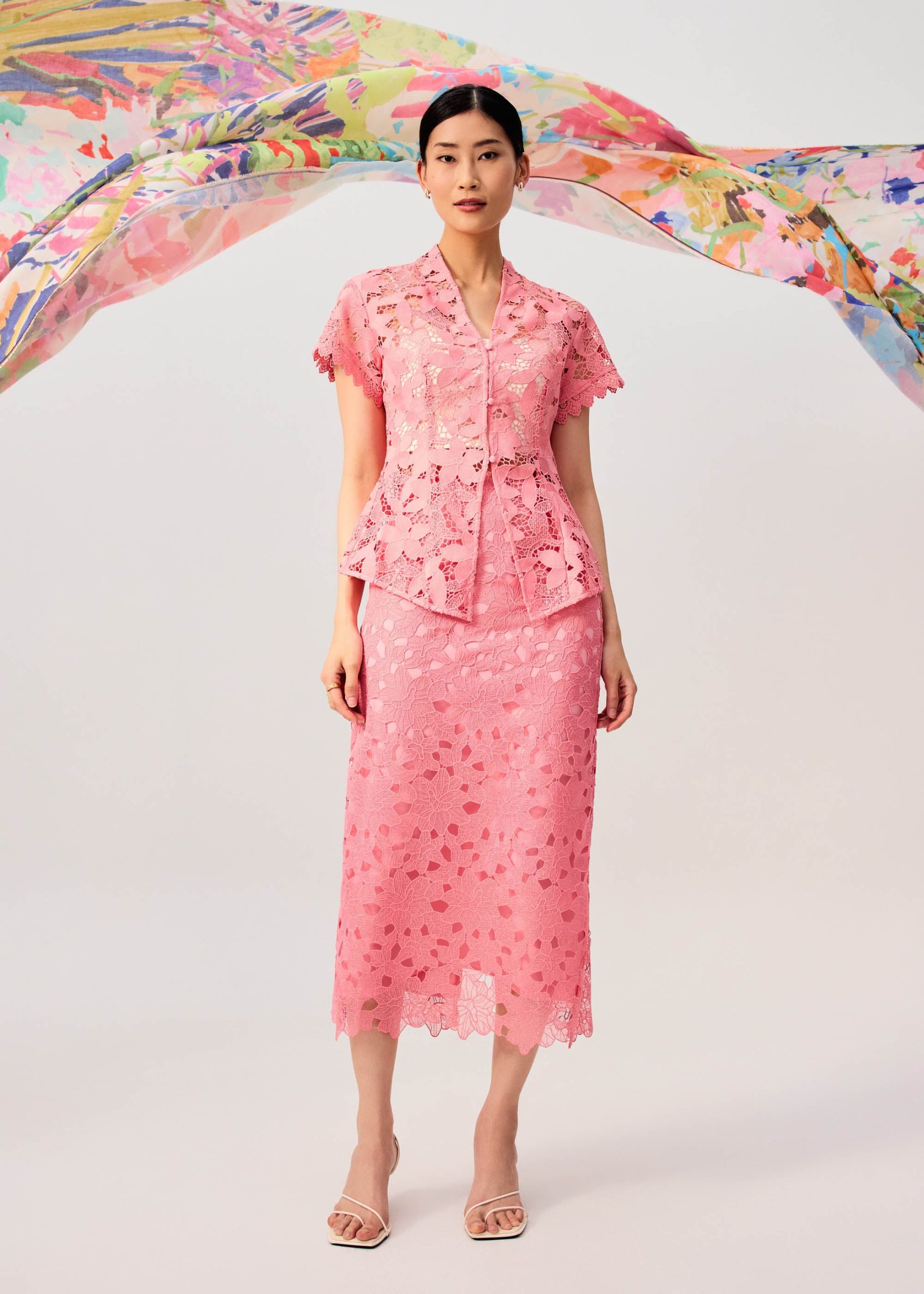 Floral Lace Kebaya Top - Image 11