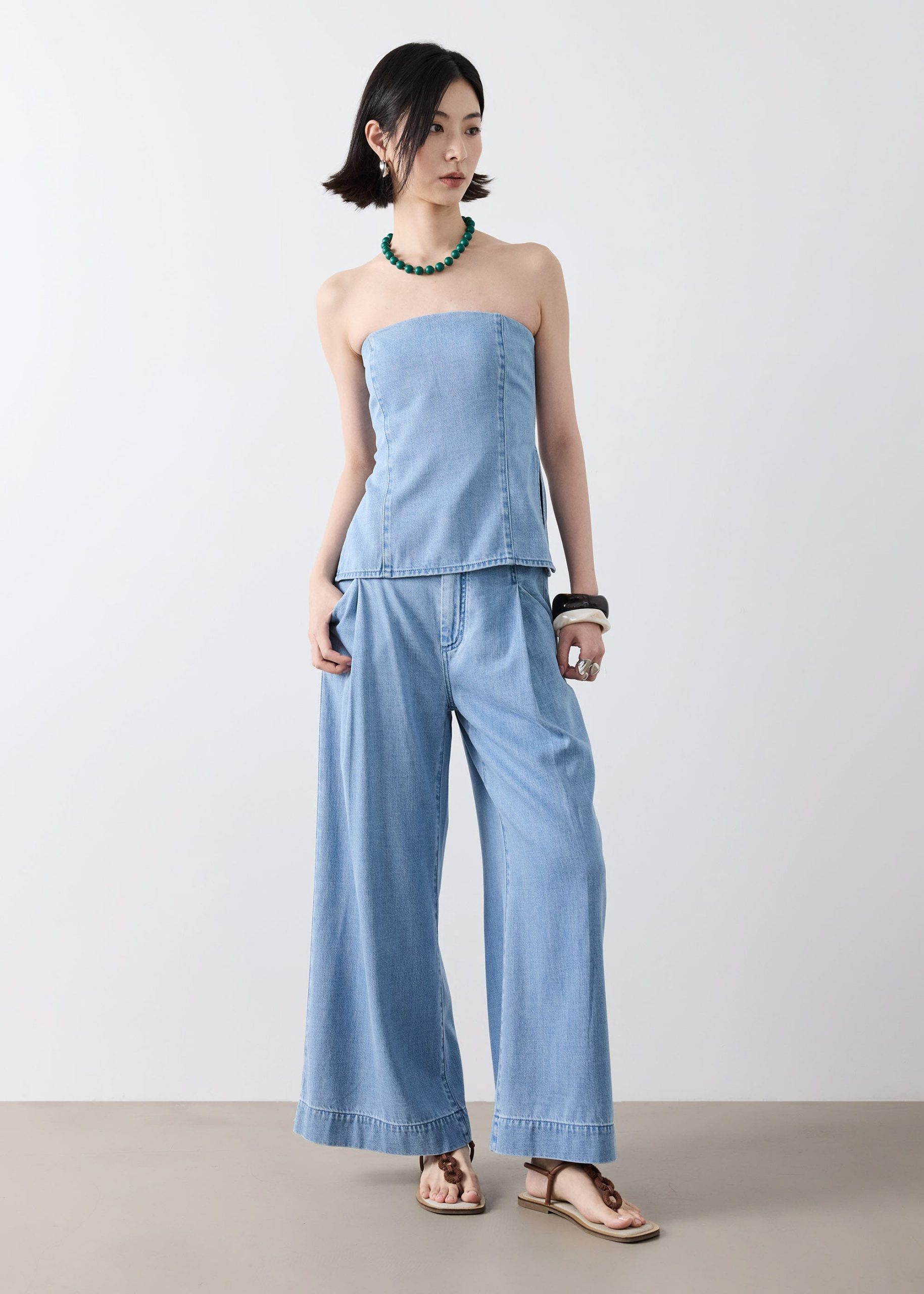 BraFree by LB Denim Tube Top