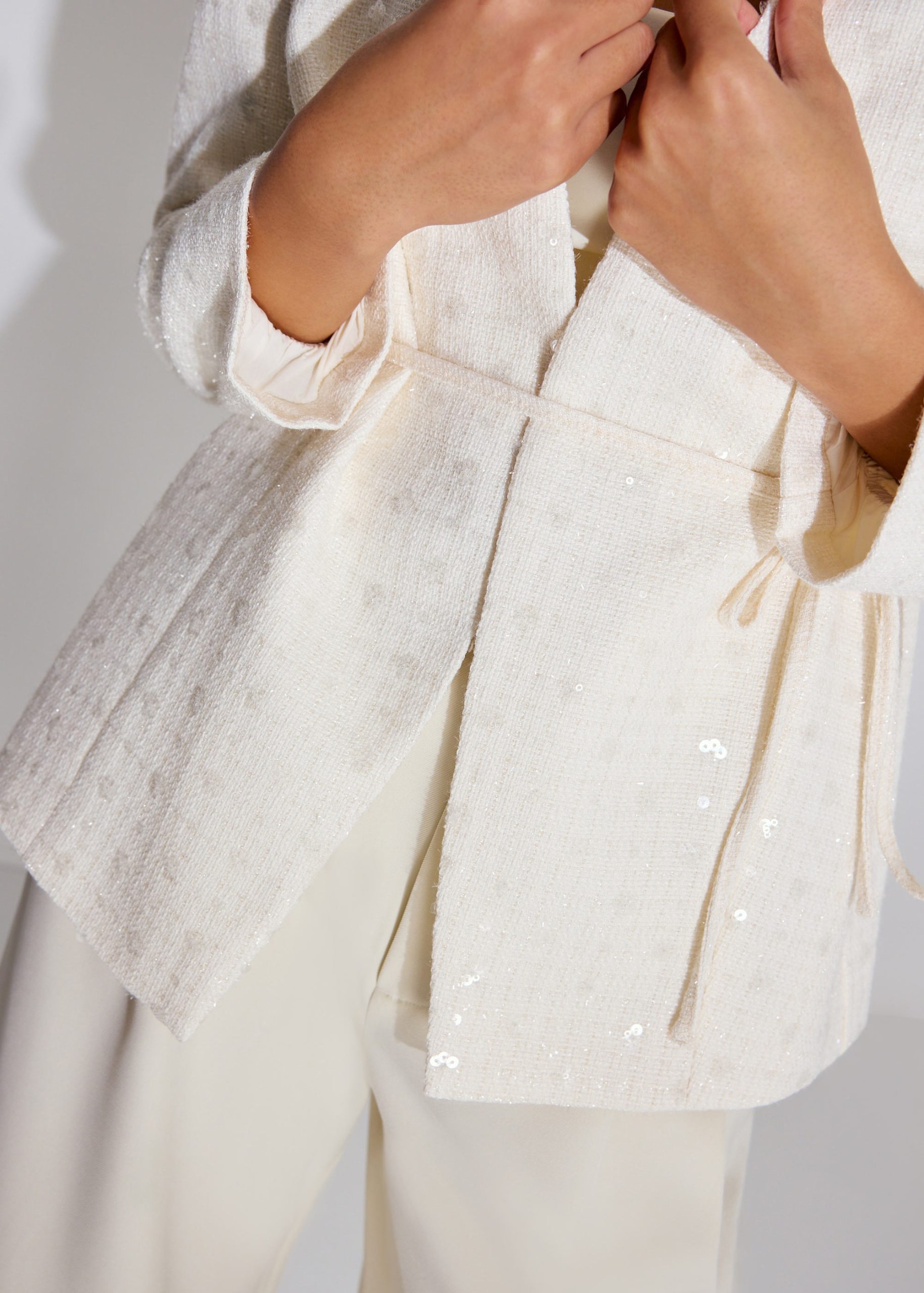 RuchedReady® Moira Relaxed Sequin Tweed Blazer - Image 5