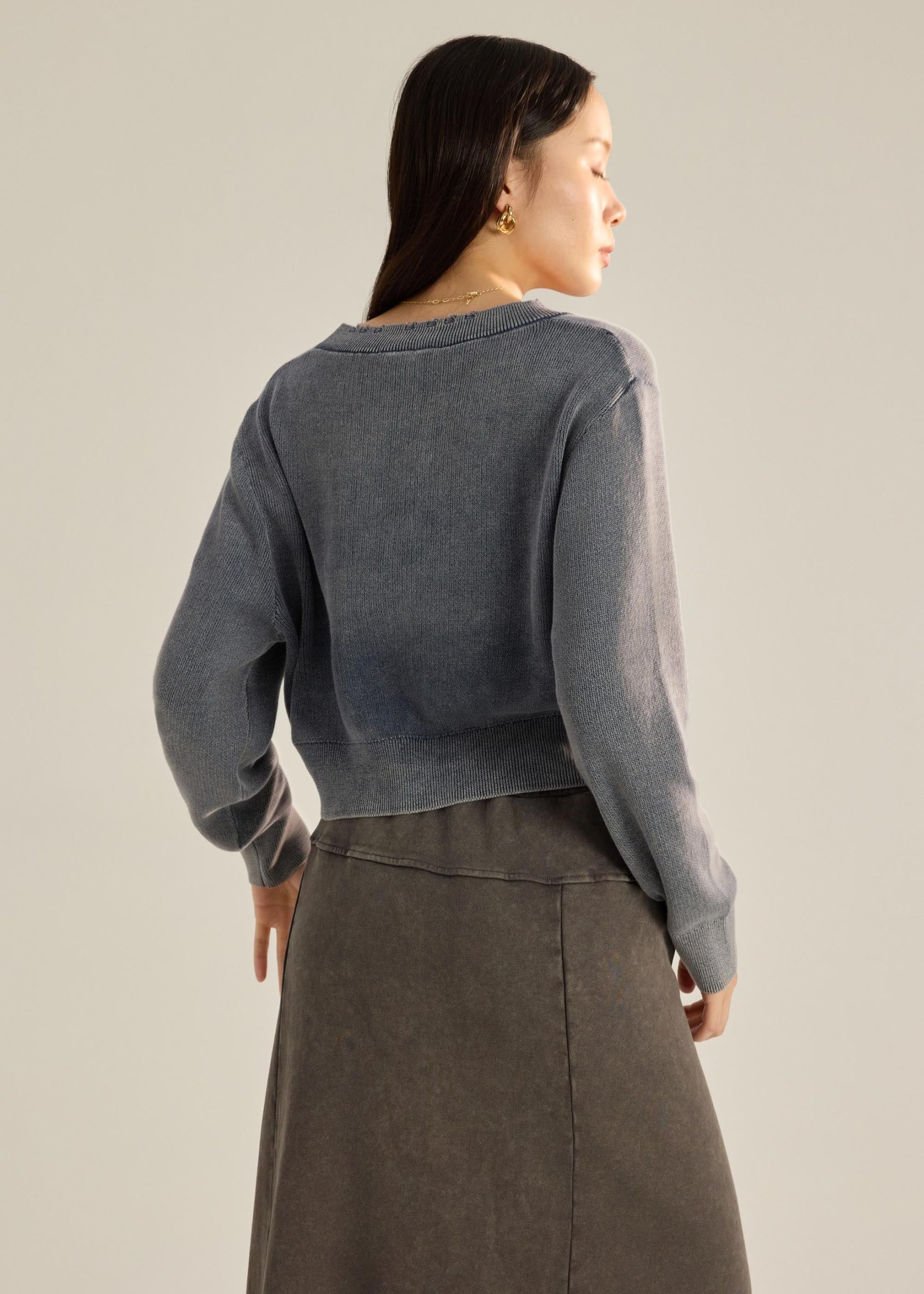 Distressed Knit Cardigan - Image 5