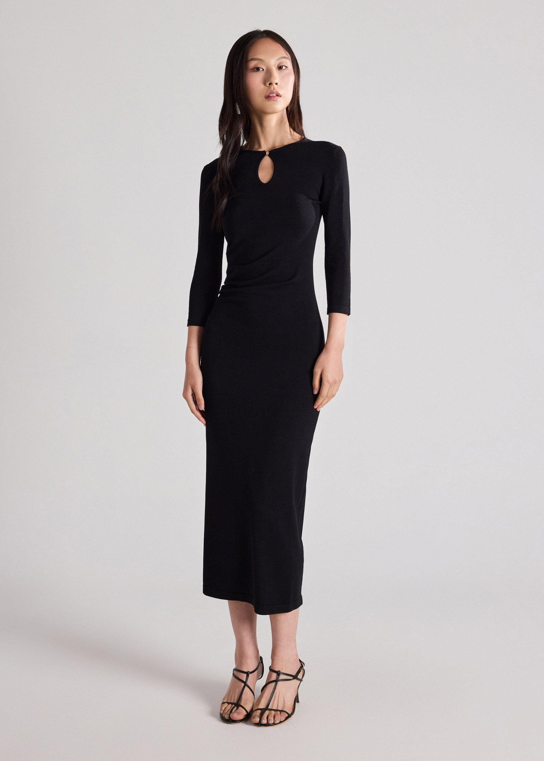 Knit Keyhole Column Dress - Image 2