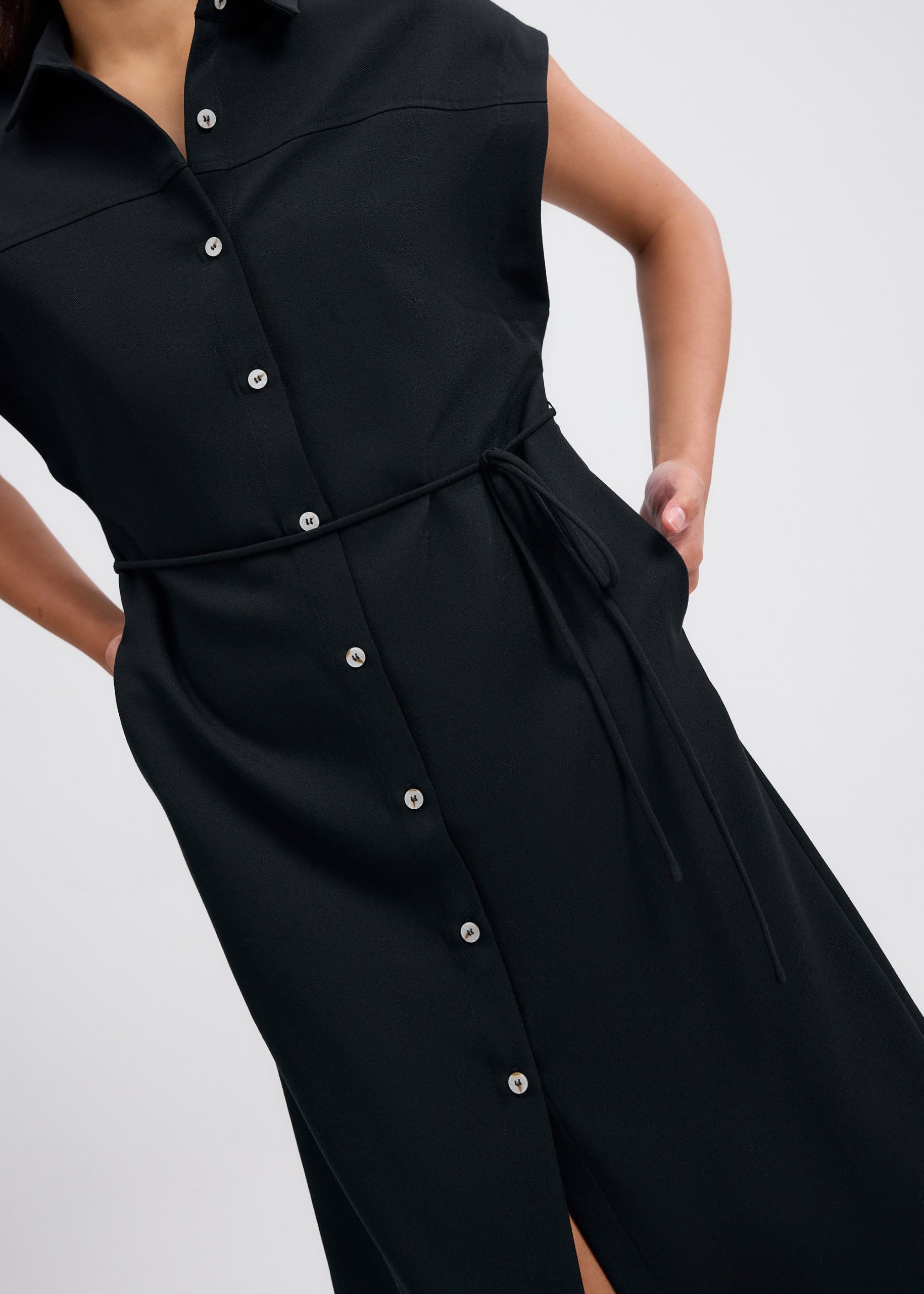 Lian Button Down Column Midaxi Dress - Image 15
