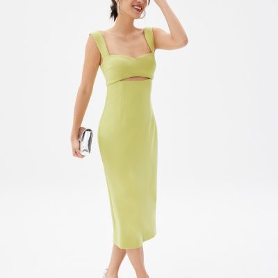 BraFree by LB Nicole Cut Out Midi Dress