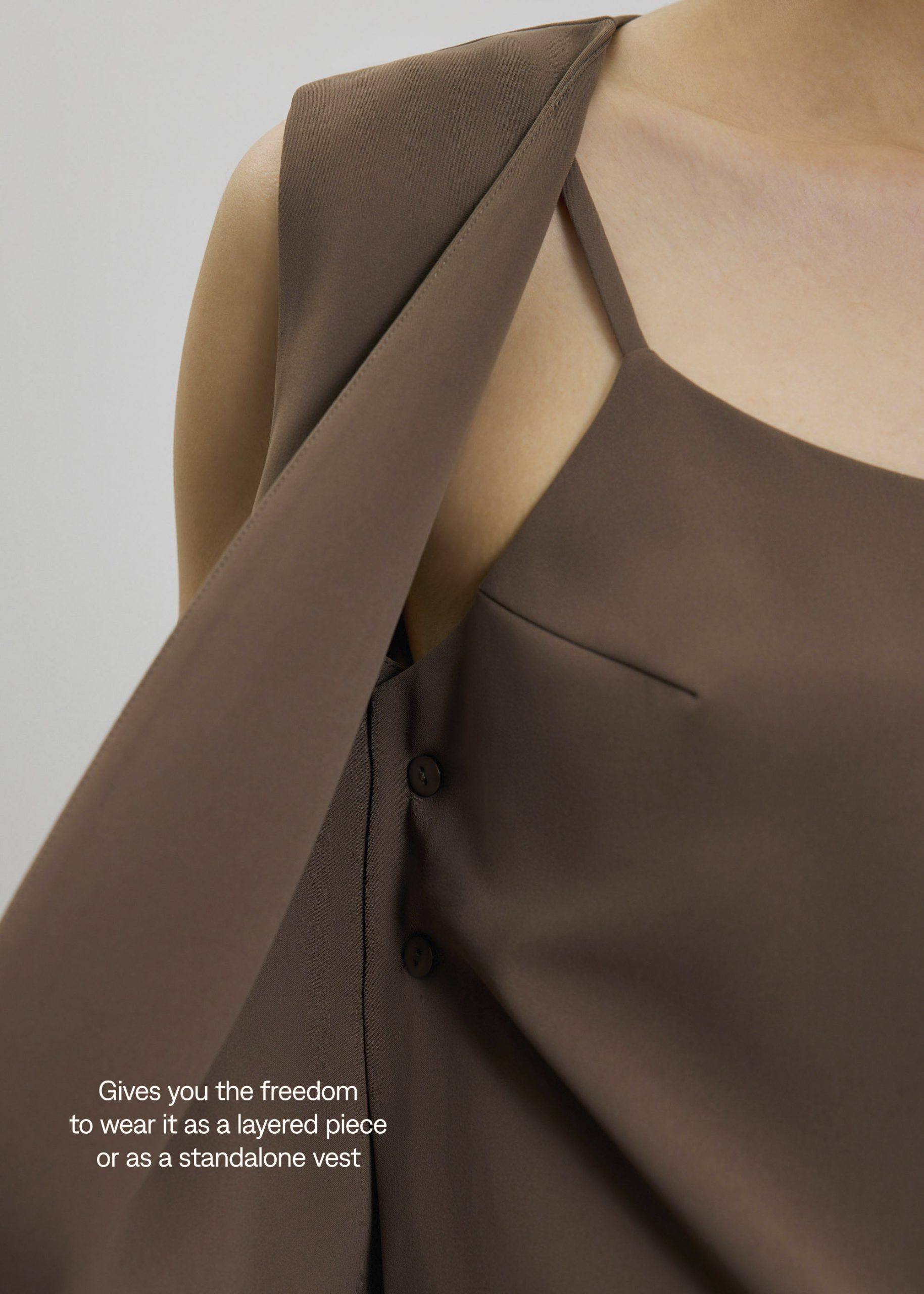Moira Detachable Tailored Vest Top - Image 7