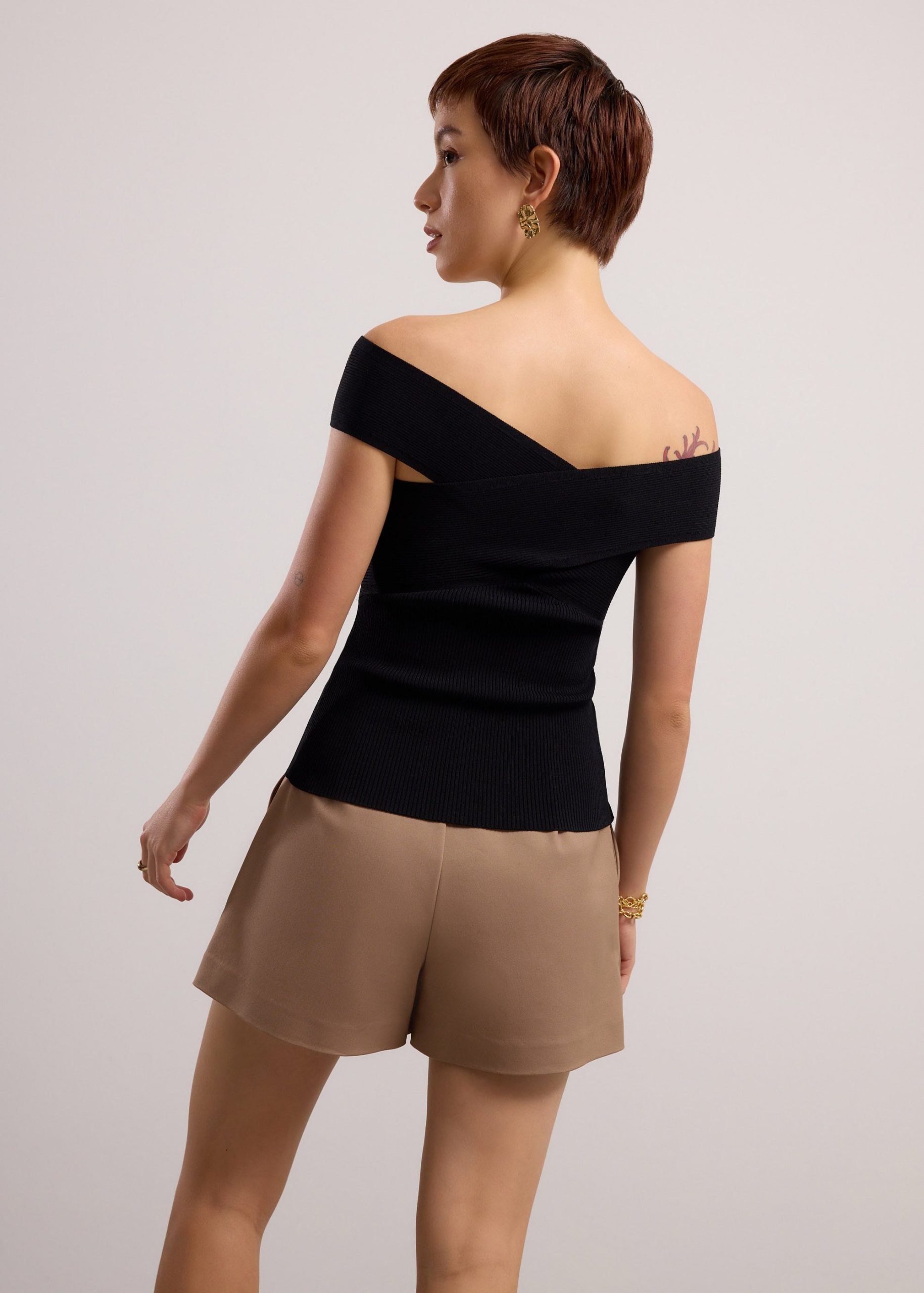 Aditi Multi-way Cross Over Knit Top - Image 5
