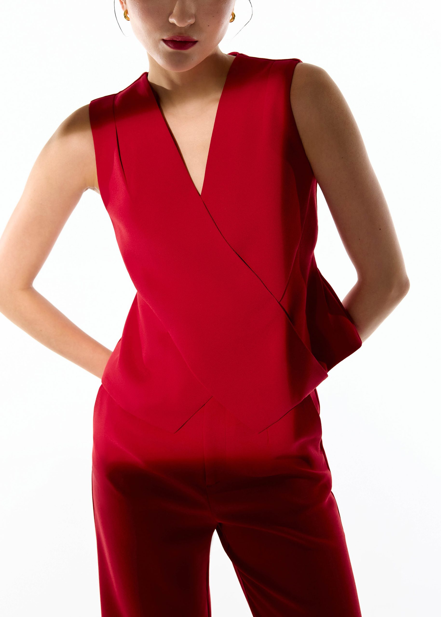 Mae Tailored Cross Over Top - Image 23