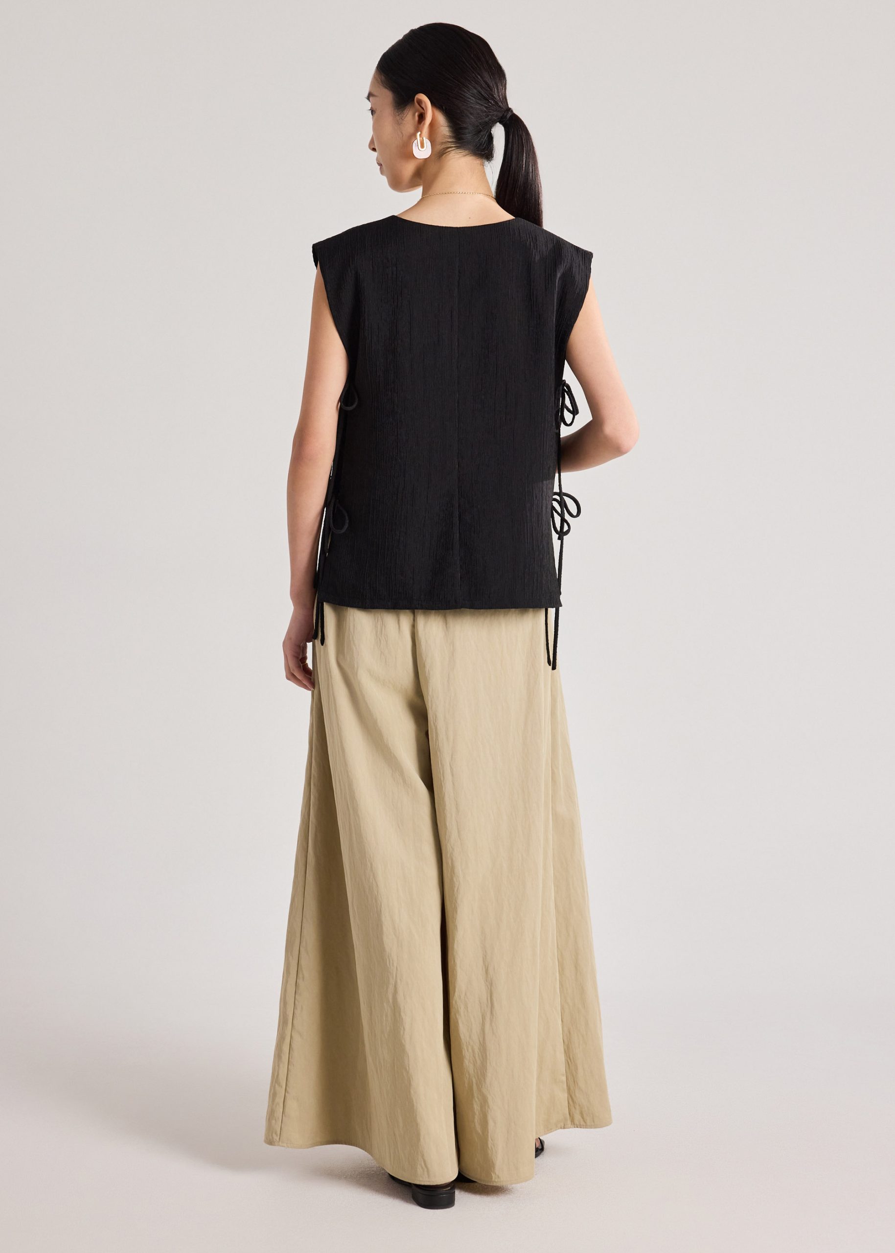 Multi-way Textured Long Vest - Image 4