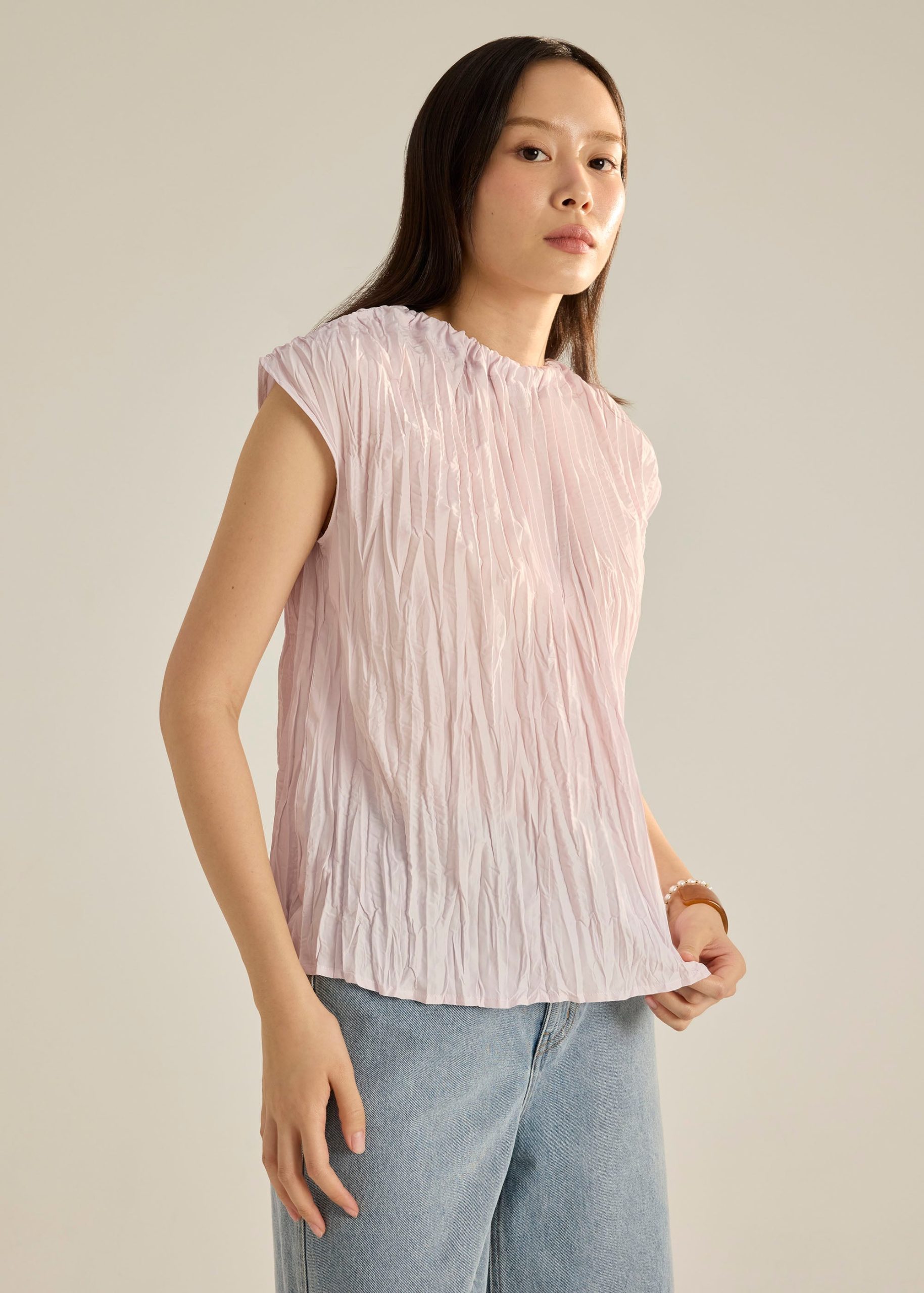 Sena Multi-way Crinkled Pleats Top - Image 13