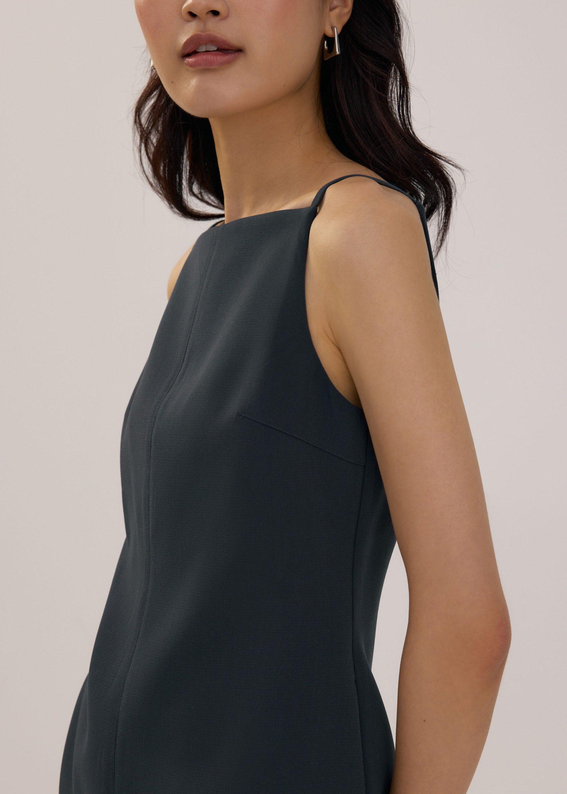 Boat Neck Shift Mini Dress - Image 6