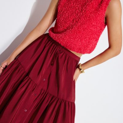 Fuzzy Knit Shell Crop Top