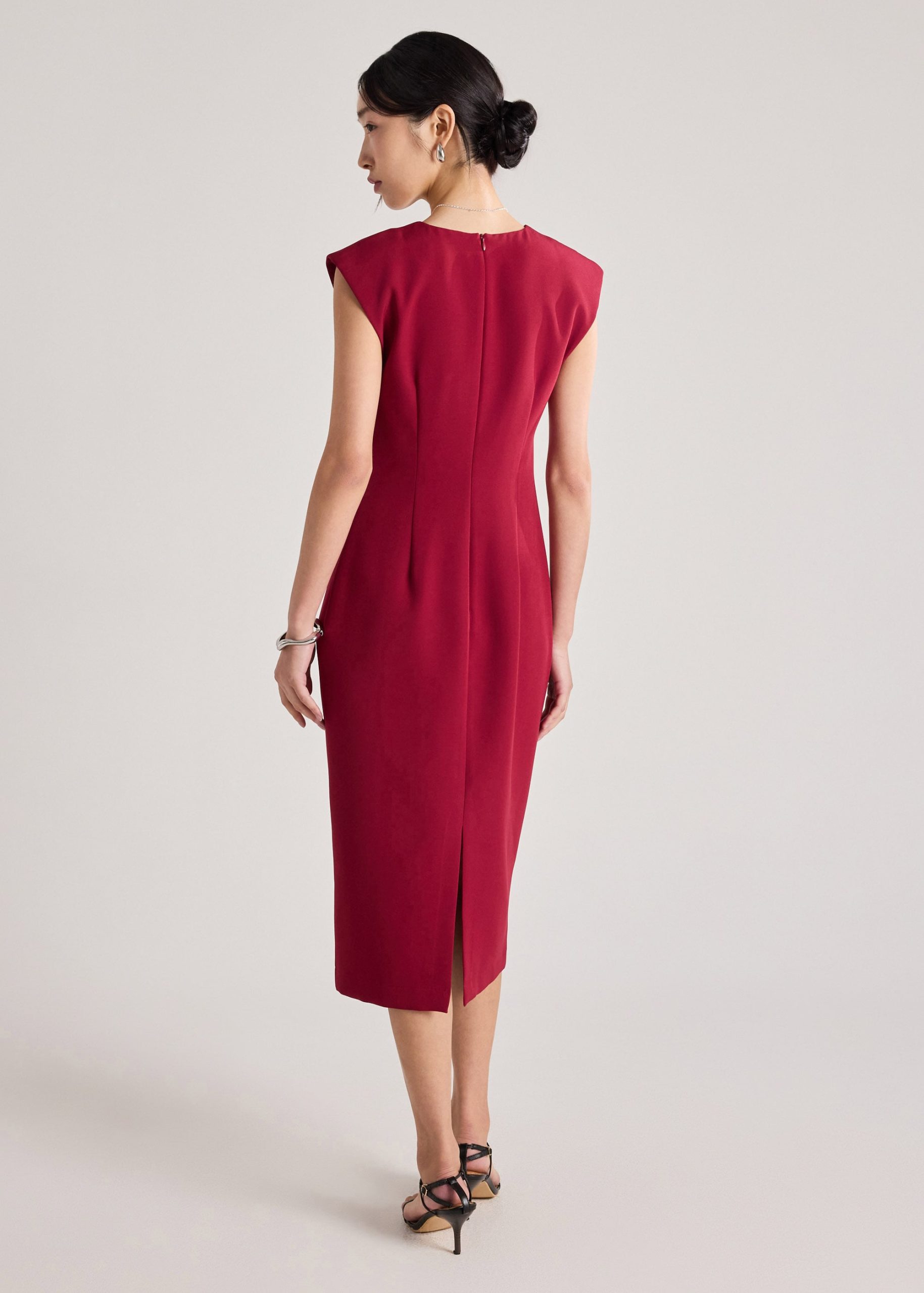 Ruched Column Dress - Image 11