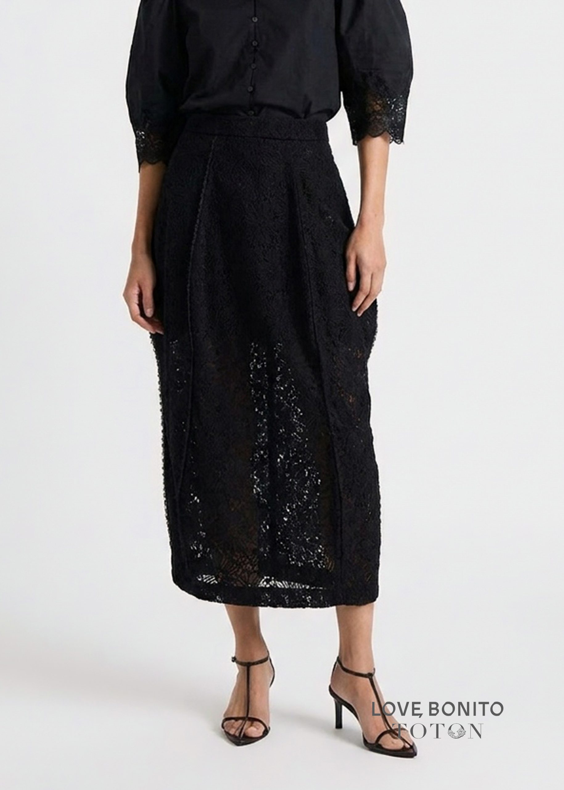 Love, Bonito x TOTON Lace Cocoon Skirt - Image 3