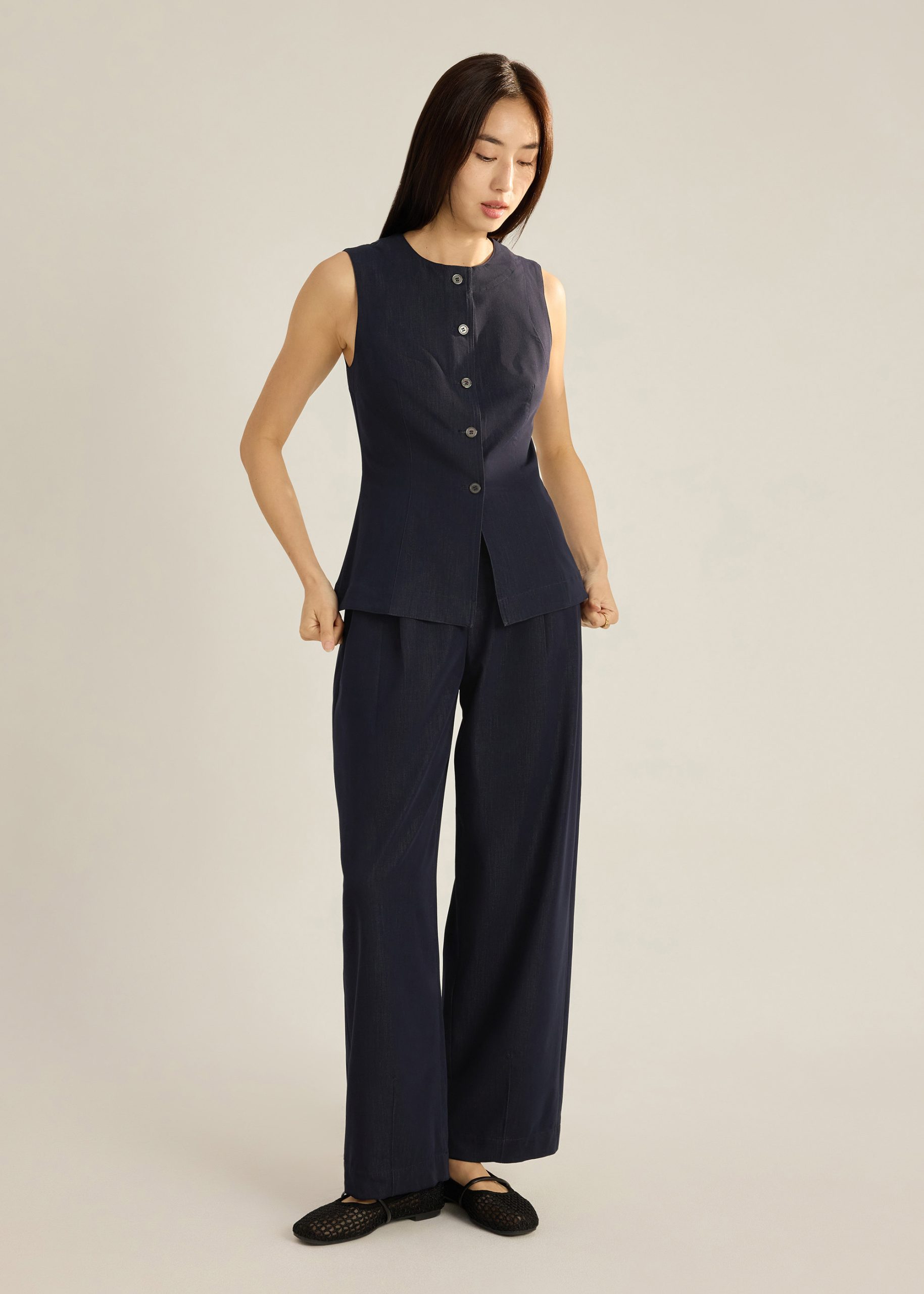 Mischa Chambray Barrel Pants - Image 7