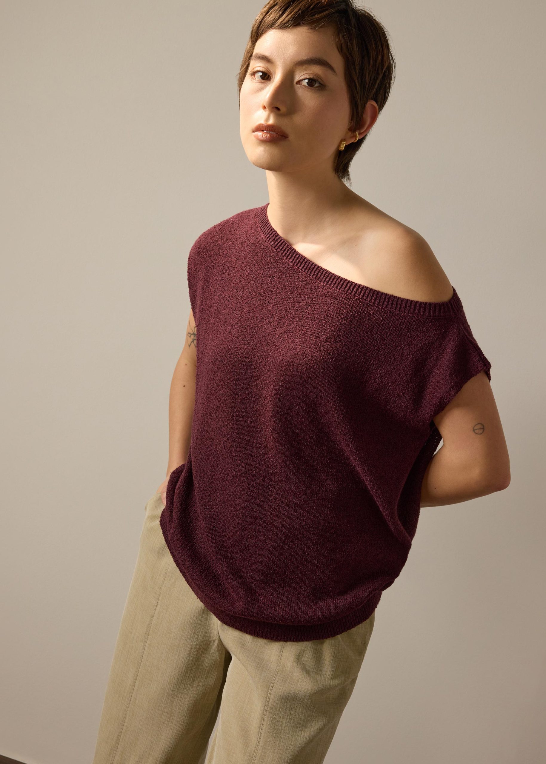 Knit Relaxed Long Top - Image 12